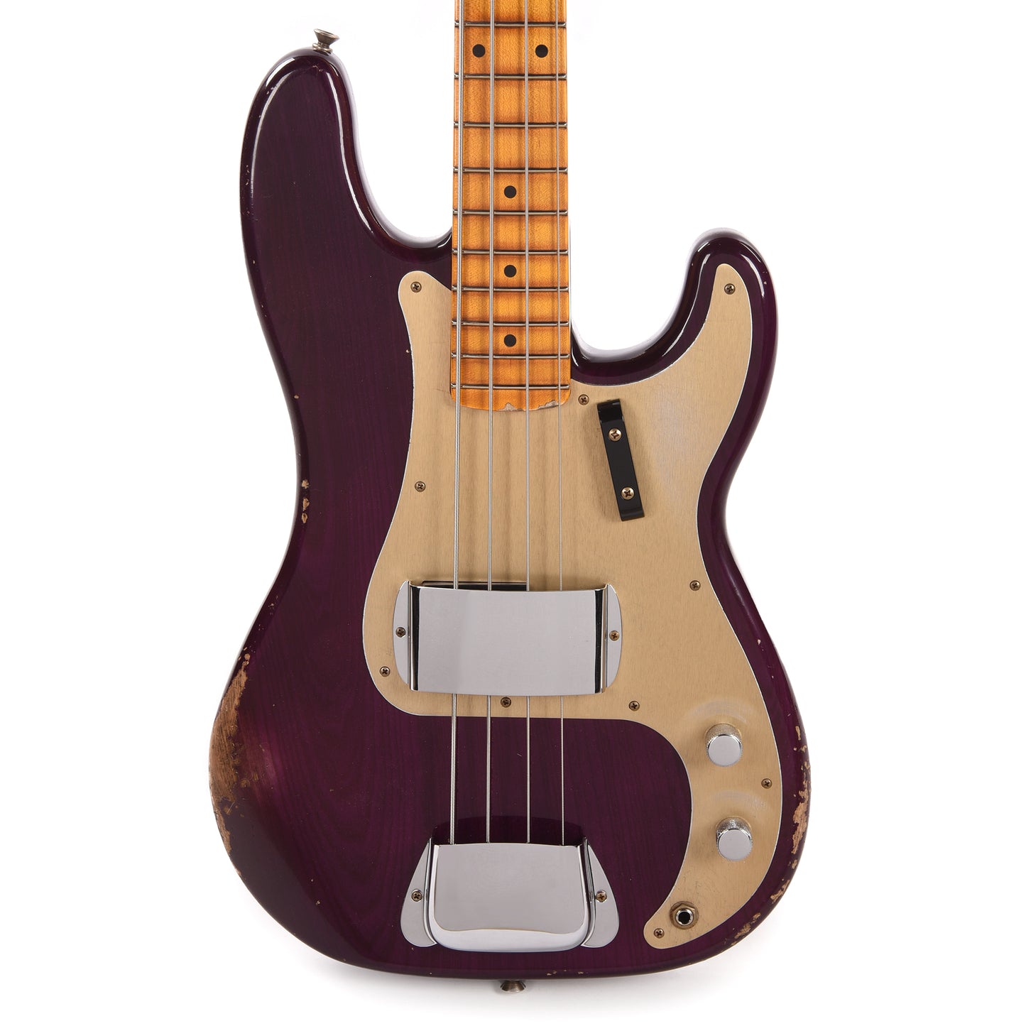 Fender Custom Shop 1957 Precision Bass Ash Relic Faded Trans Midnight Purple Bass Guitars / 4-String