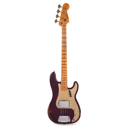 Fender Custom Shop 1957 Precision Bass Ash Relic Faded Trans Midnight Purple Bass Guitars / 4-String