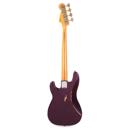 Fender Custom Shop 1957 Precision Bass Ash Relic Faded Trans Midnight Purple Bass Guitars / 4-String