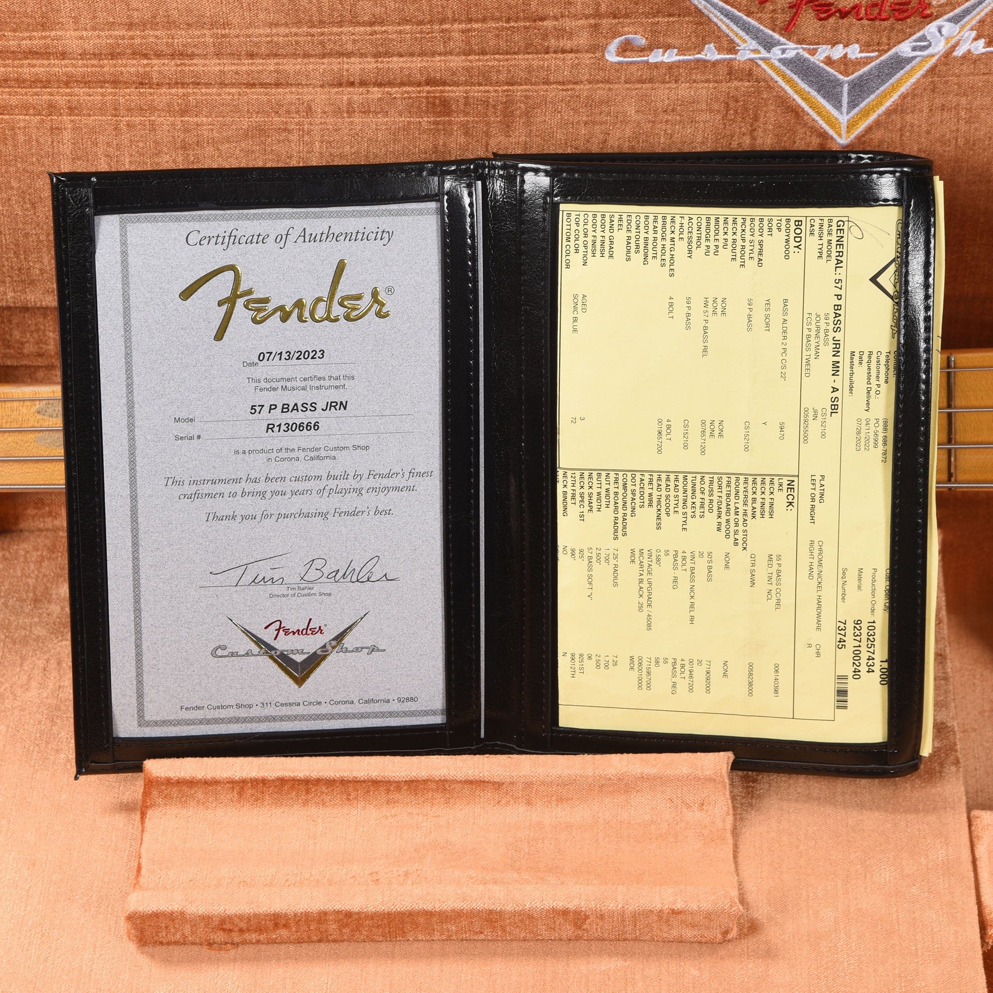 Fender Custom Shop 1957 Precision Bass Journeyman Aged Sonic Blue Bass Guitars / 4-String