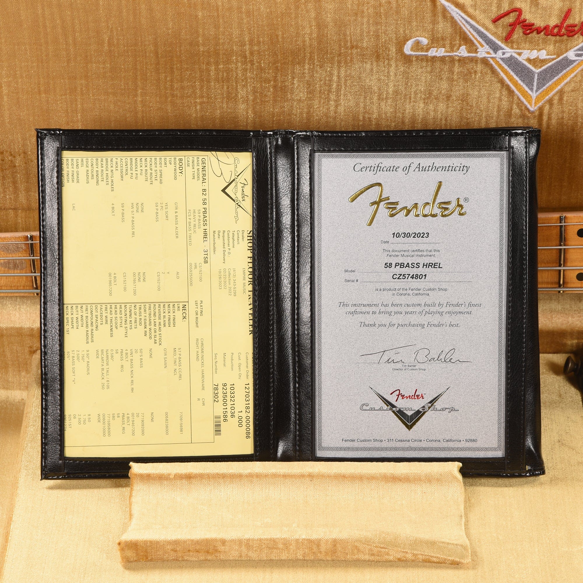 Fender Custom Shop 1958 Precision Bass Heavy Relic 3-Color Sunburst Bass Guitars / 4-String