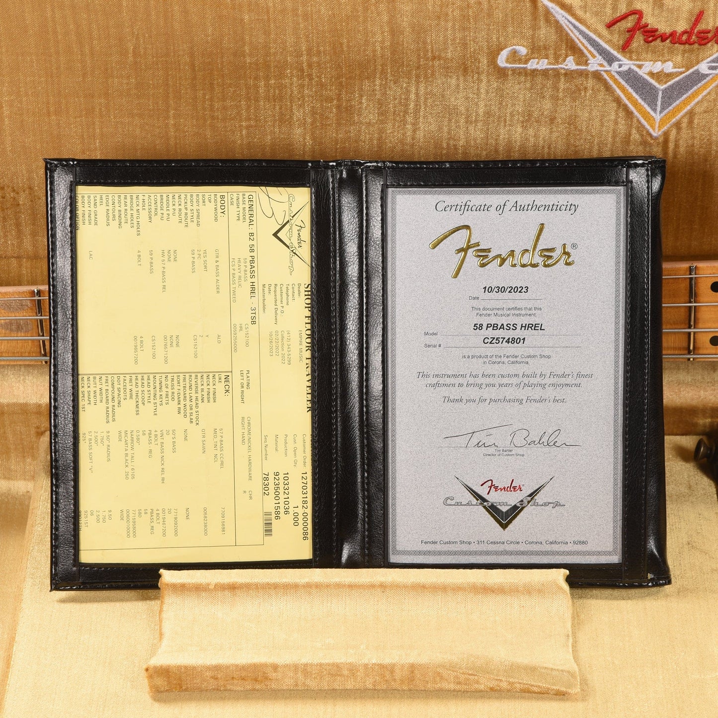 Fender Custom Shop 1958 Precision Bass Heavy Relic 3-Color Sunburst Bass Guitars / 4-String