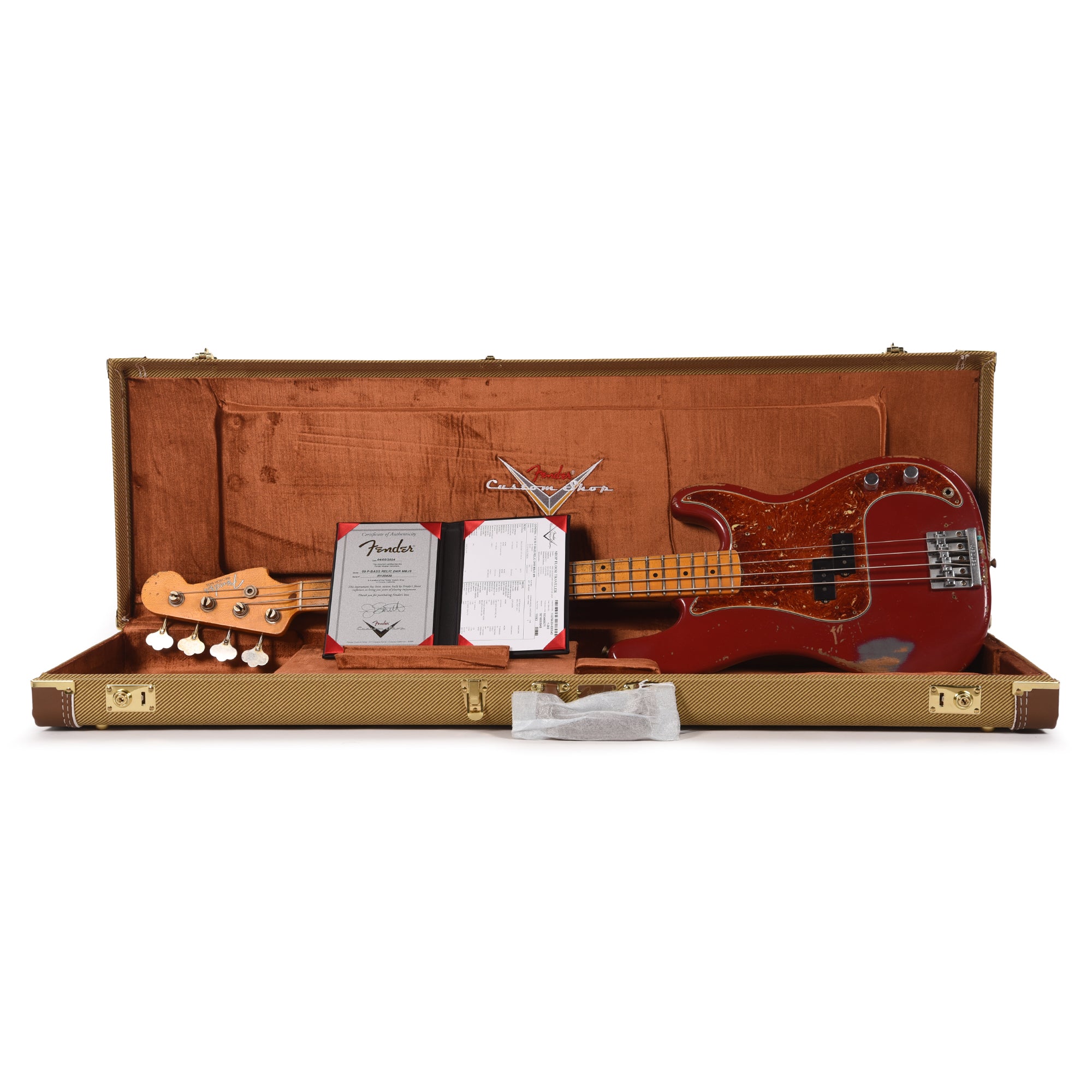 Fender Custom Shop 1959 Precision Bass Relic Dakota Red Master Built by Jason Smith Bass Guitars / 4-String