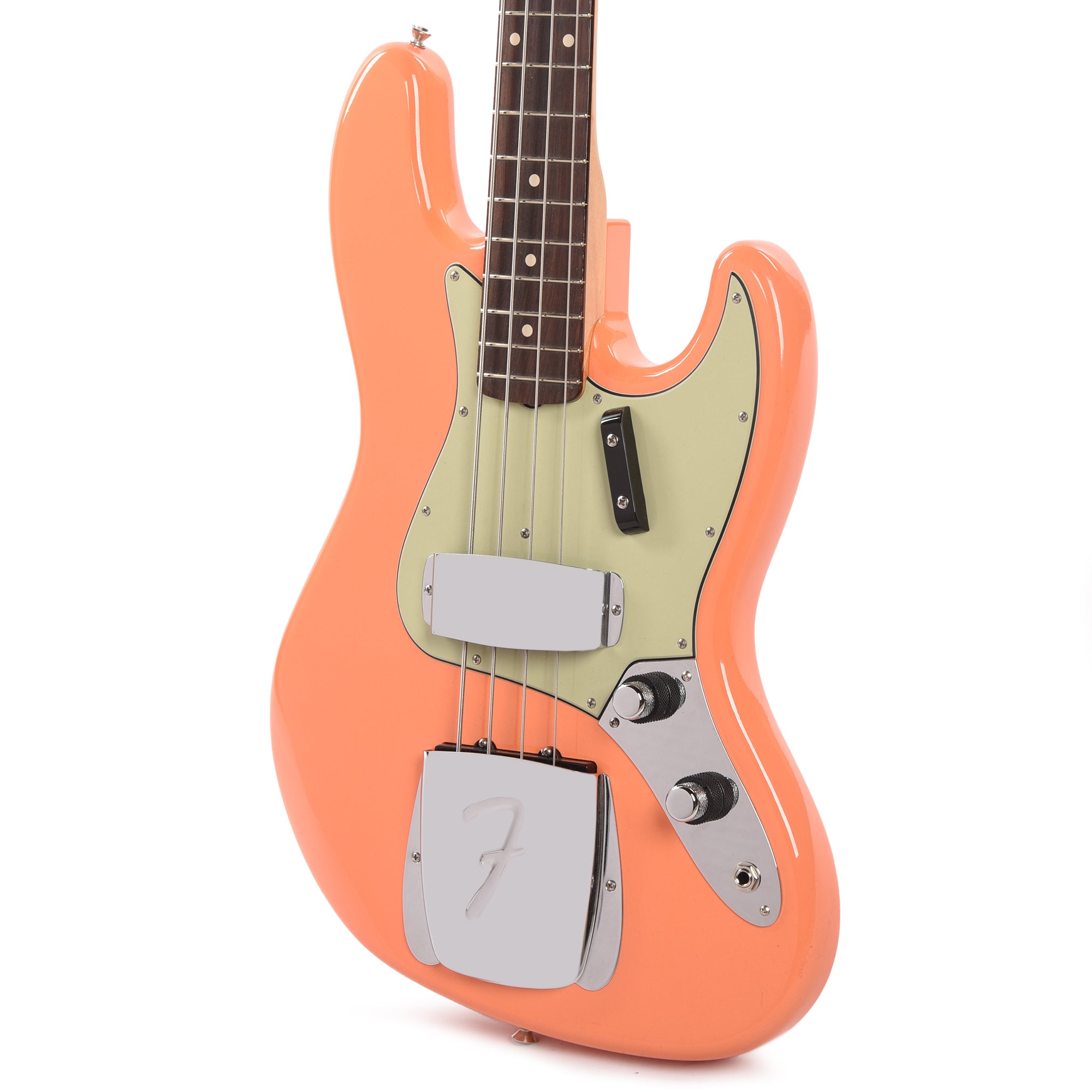 Fender Custom Shop 1960 Jazz Bass Deluxe Closet Classic Aged Pacific Peach w/Painted Headcap Bass Guitars / 4-String