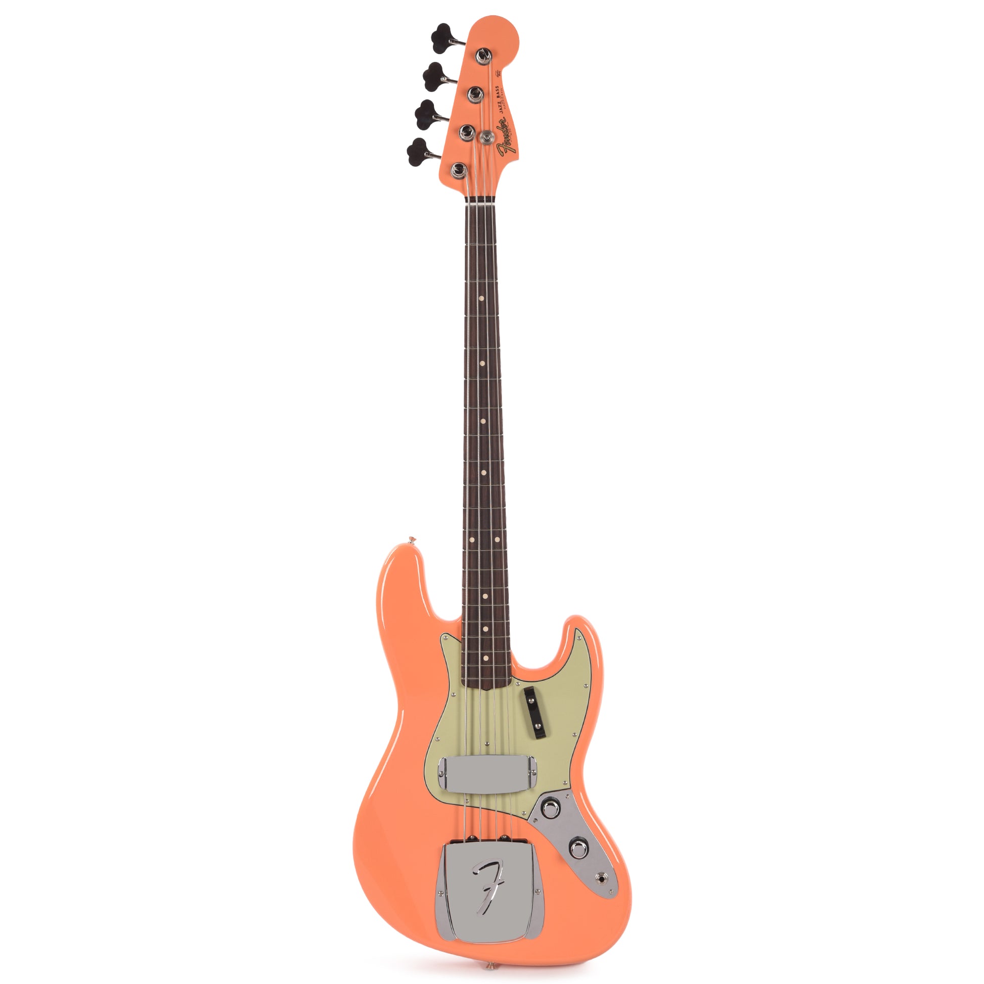 Fender Custom Shop 1960 Jazz Bass Deluxe Closet Classic Aged Pacific Peach w/Painted Headcap Bass Guitars / 4-String