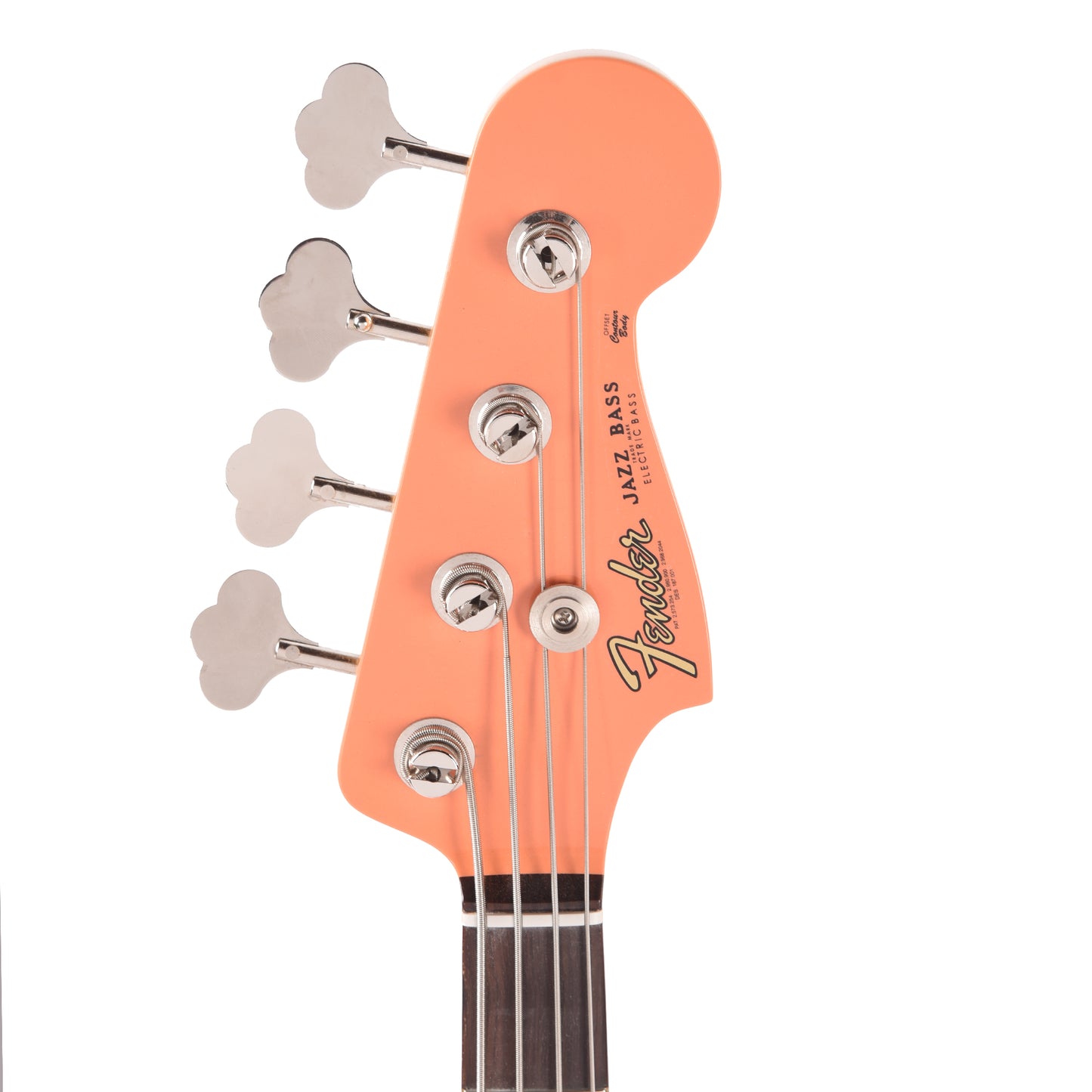 Fender Custom Shop 1960 Jazz Bass Deluxe Closet Classic Aged Pacific Peach w/Painted Headcap Bass Guitars / 4-String