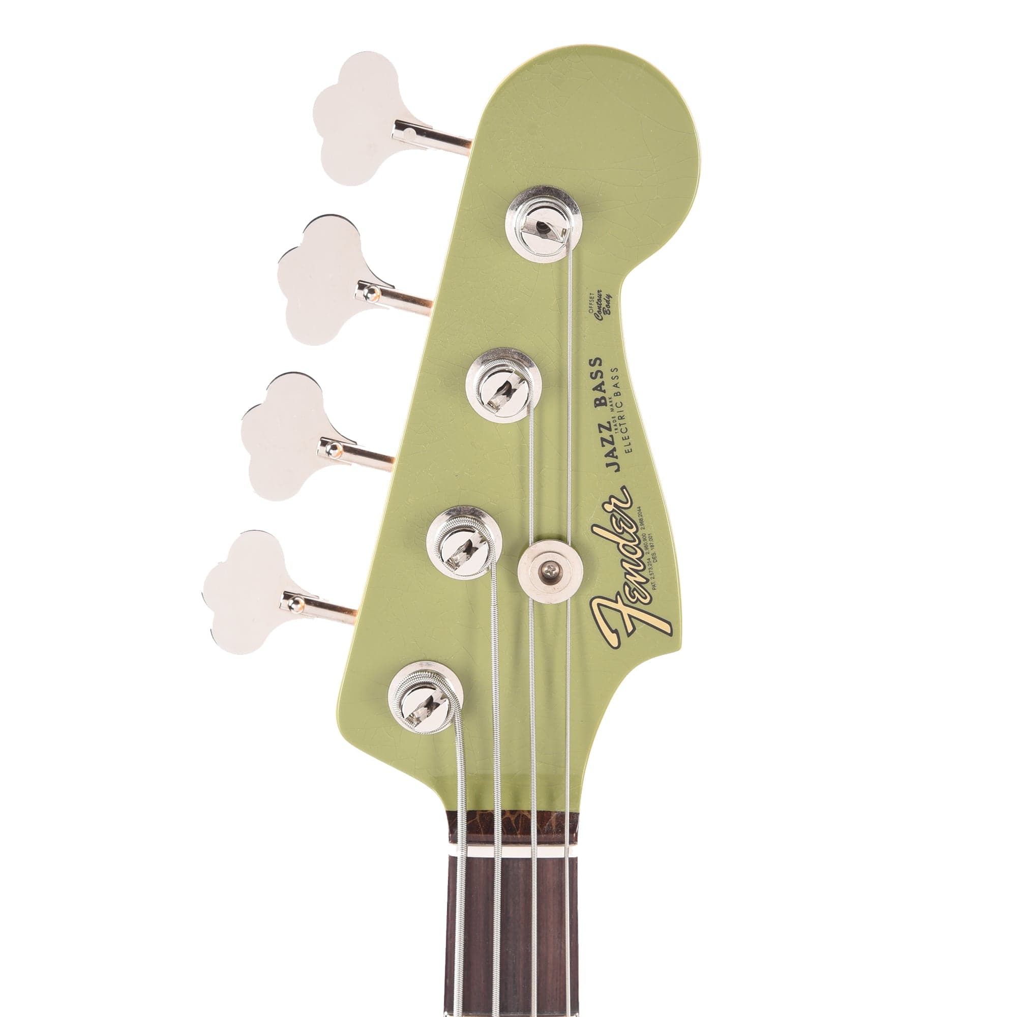 Fender Custom Shop 1960 Jazz Bass Deluxe Closet Classic Faded/Aged Sweet Pea Green w/Painted Headcap Bass Guitars / 4-String
