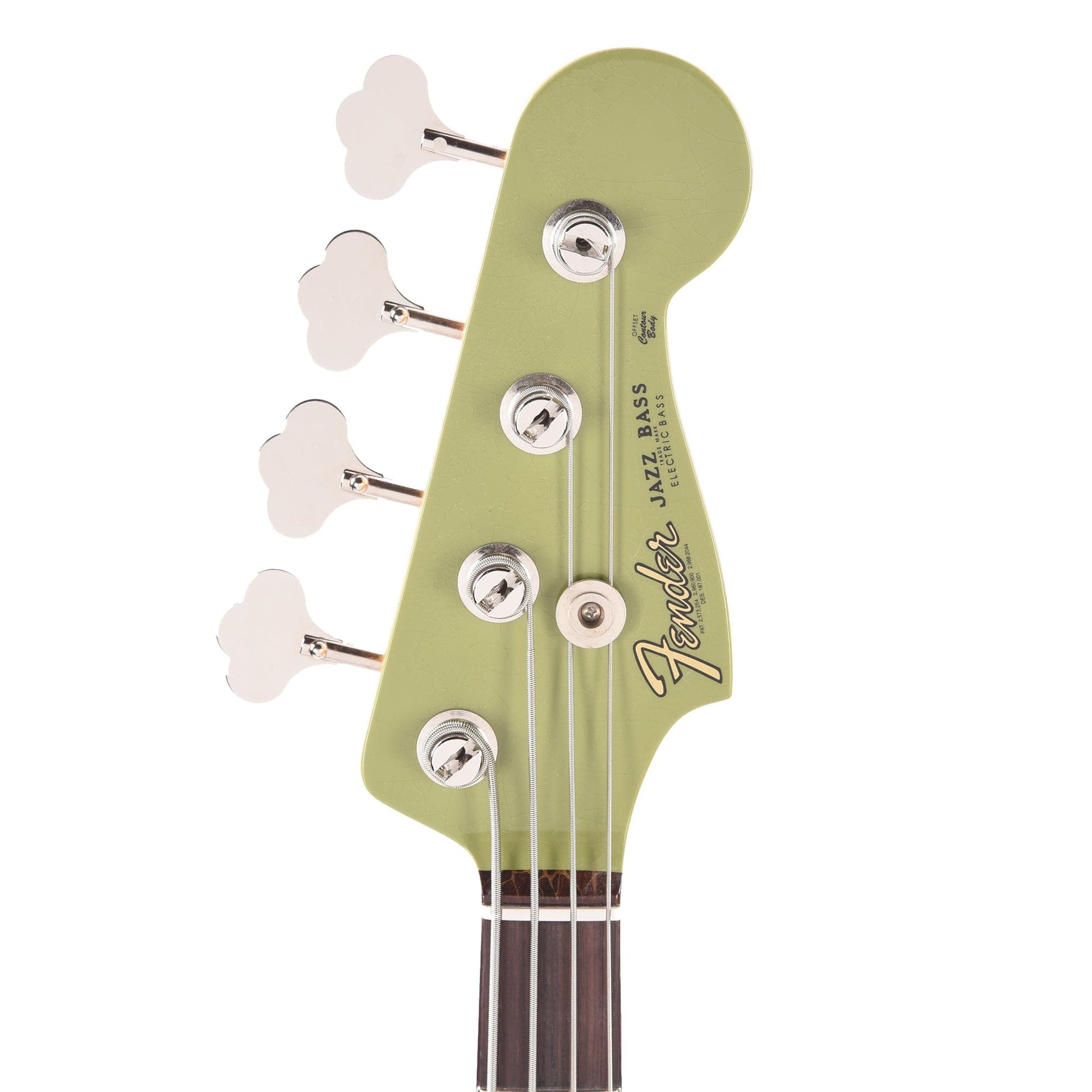 Fender Custom Shop 1960 Jazz Bass Deluxe Closet Classic Faded/Aged Sweet Pea Green w/Painted Headcap Bass Guitars / 4-String