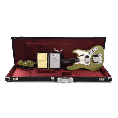 Fender Custom Shop 1960 Jazz Bass Deluxe Closet Classic Faded/Aged Sweet Pea Green w/Painted Headcap Bass Guitars / 4-String