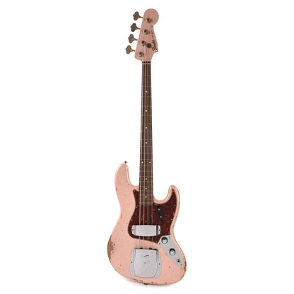 Fender Custom Shop 1960 Jazz Bass Heavy Relic Aged Shell Pink Sparkle w/Painted Headcap Bass Guitars / 4-String