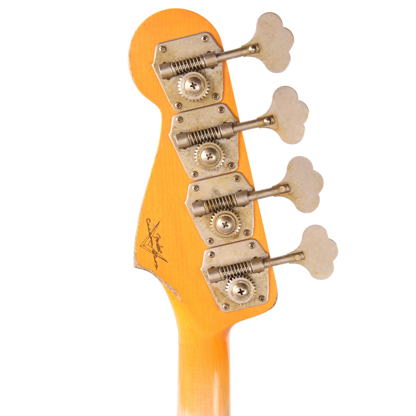 Fender Custom Shop 1960 Jazz Bass Heavy Relic Aged Shell Pink Sparkle w/Painted Headcap Bass Guitars / 4-String