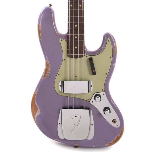 Fender Custom Shop 1960 Jazz Bass Heavy Relic Dirty Lavender w/Painted Headcap Bass Guitars / 4-String