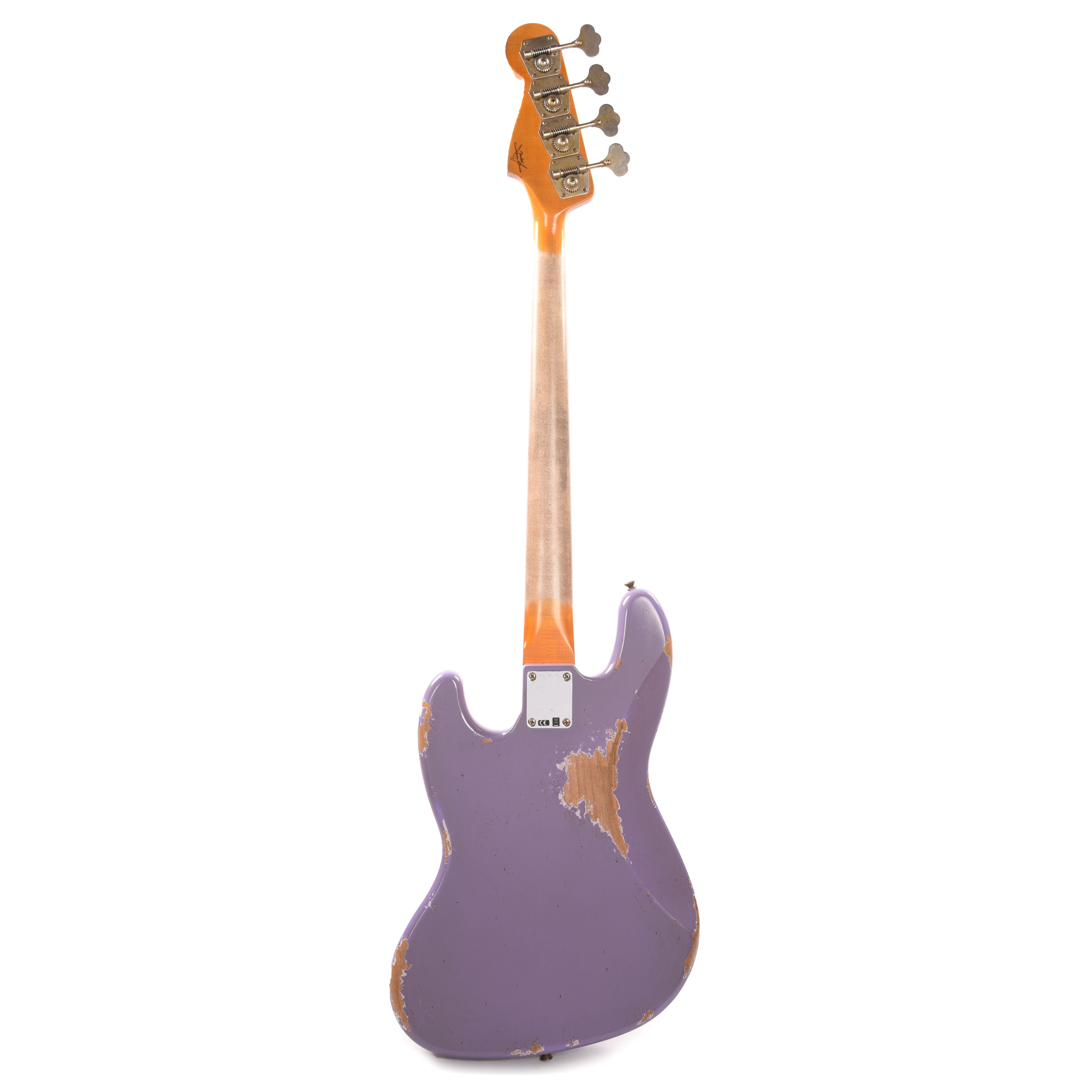 Fender Custom Shop 1960 Jazz Bass Heavy Relic Dirty Lavender w/Painted Headcap Bass Guitars / 4-String