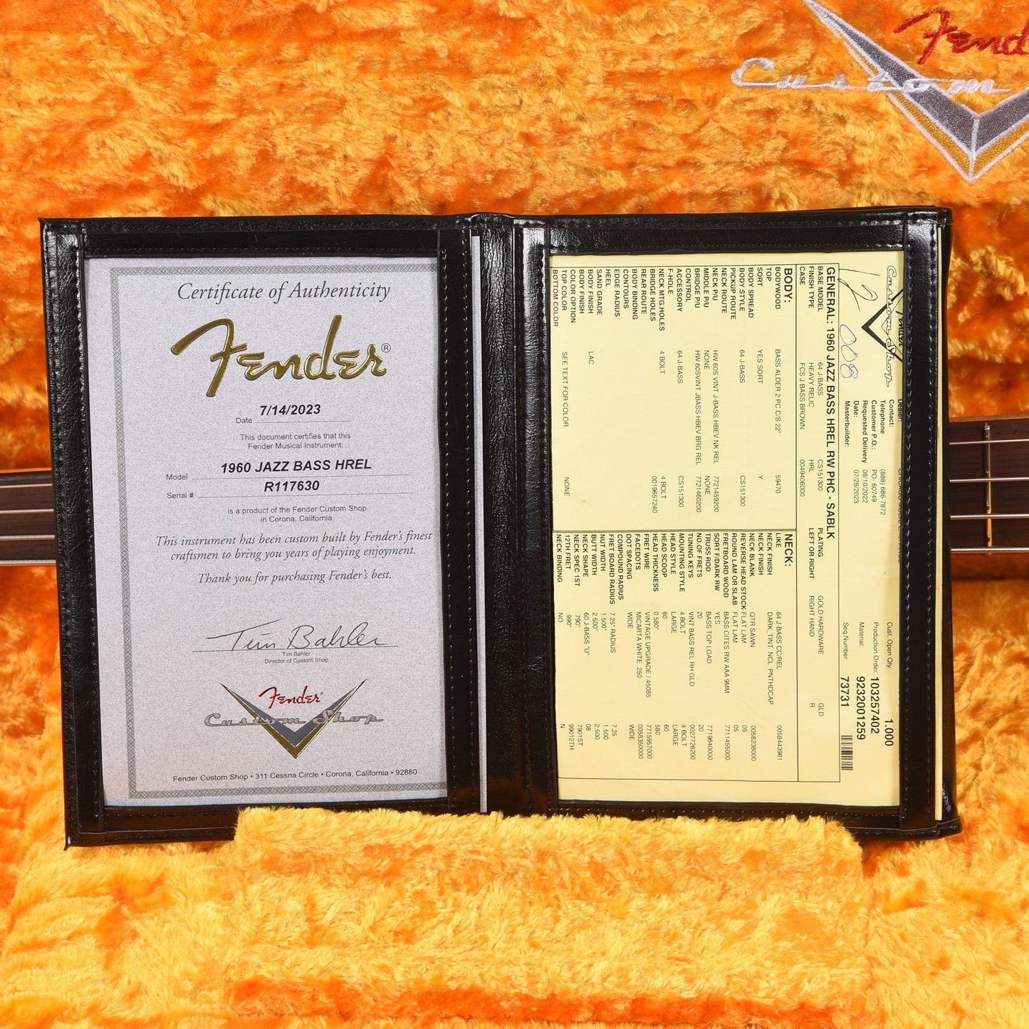 Fender Custom Shop 1960 Jazz Bass Heavy Relic Super Aged Black w/Painted Headcap Bass Guitars / 4-String