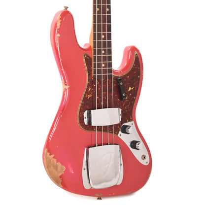 Fender Custom Shop 1960 Jazz Bass Heavy Relic Super Dirty/Super Aged Dakota Red w/Painted Headcap Bass Guitars / 4-String
