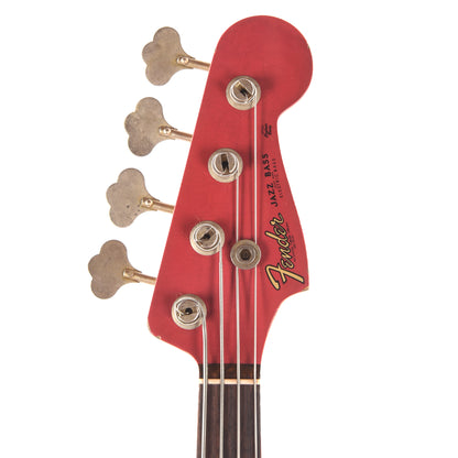 Fender Custom Shop 1960 Jazz Bass Heavy Relic Super Dirty/Super Aged Dakota Red w/Painted Headcap Bass Guitars / 4-String