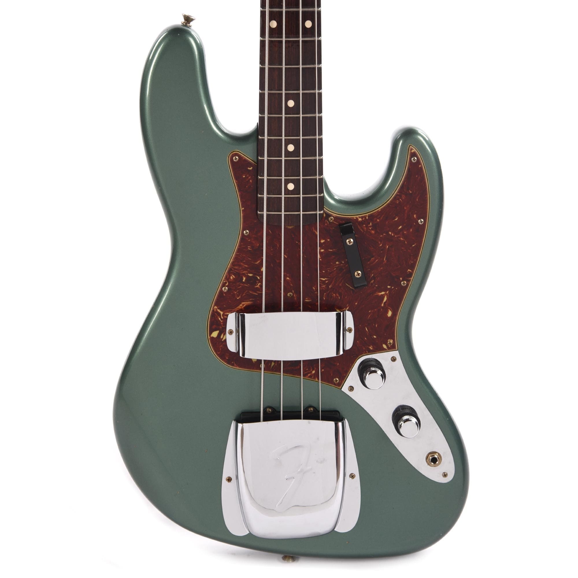 Fender Custom Shop 1960 Jazz Bass Journeyman Aged Sherwood Metallic w/Rosewood Neck Bass Guitars / 4-String
