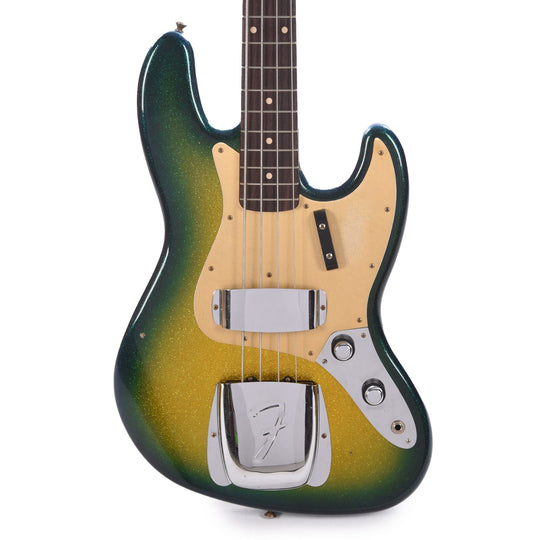 Fender Custom Shop 1960 Jazz Bass Journeyman Relic Aged Surf Burst Sparkle Bass Guitars / 4-String