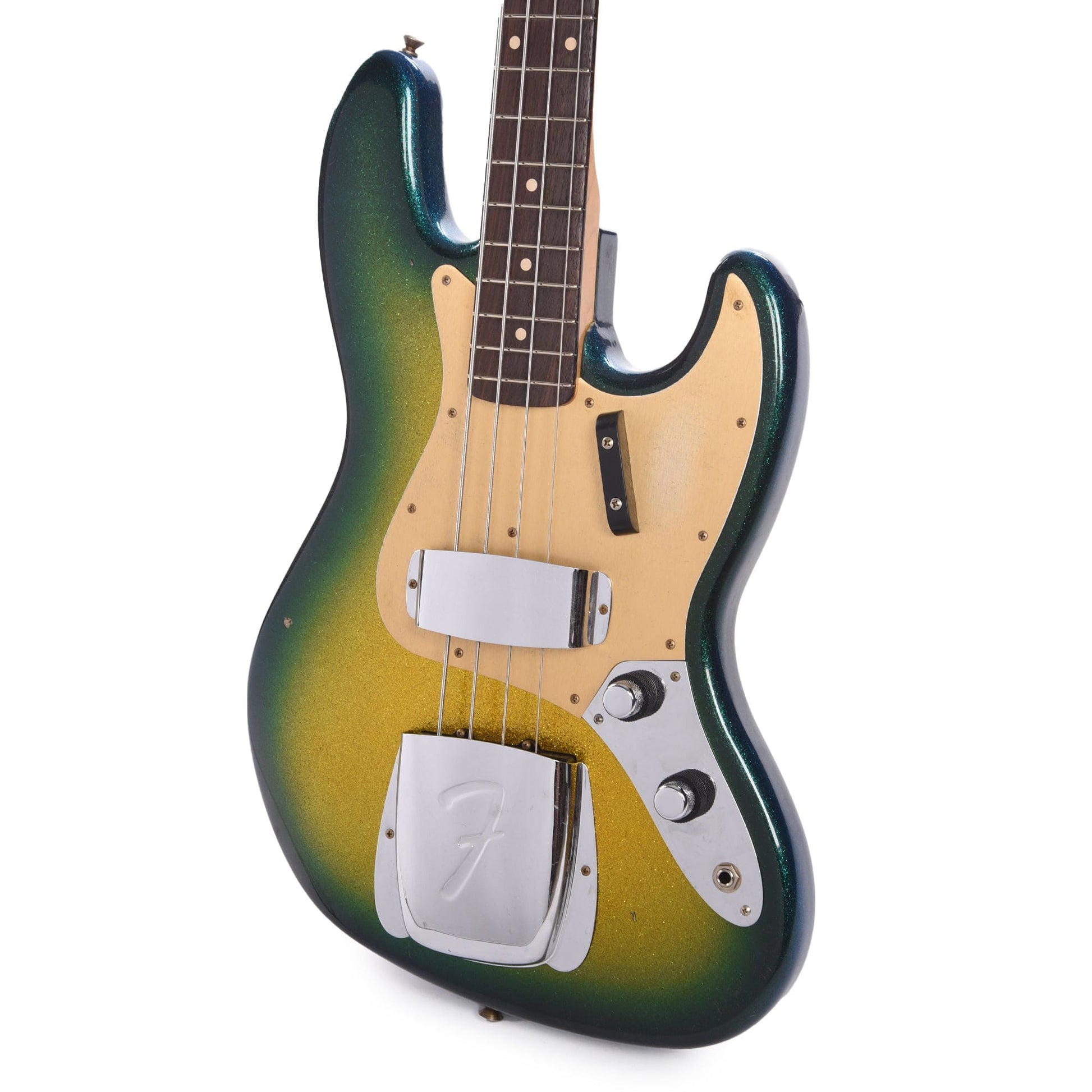 Fender Custom Shop 1960 Jazz Bass Journeyman Relic Aged Surf Burst Sparkle Bass Guitars / 4-String