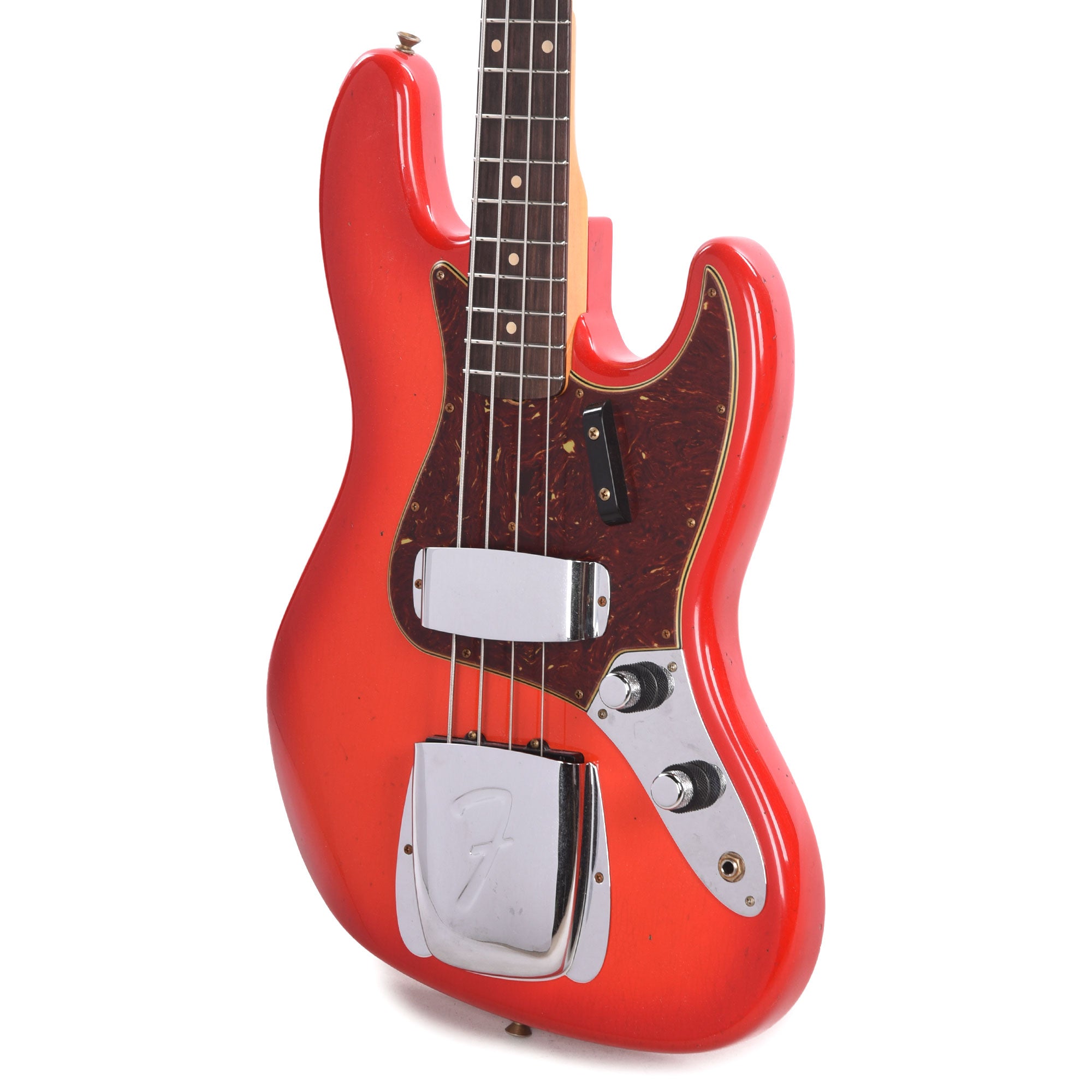 Fender Custom Shop 1960 Jazz Bass Journeyman Relic Cadmium Orange w/Candy Tangerine Burst Bass Guitars / 4-String