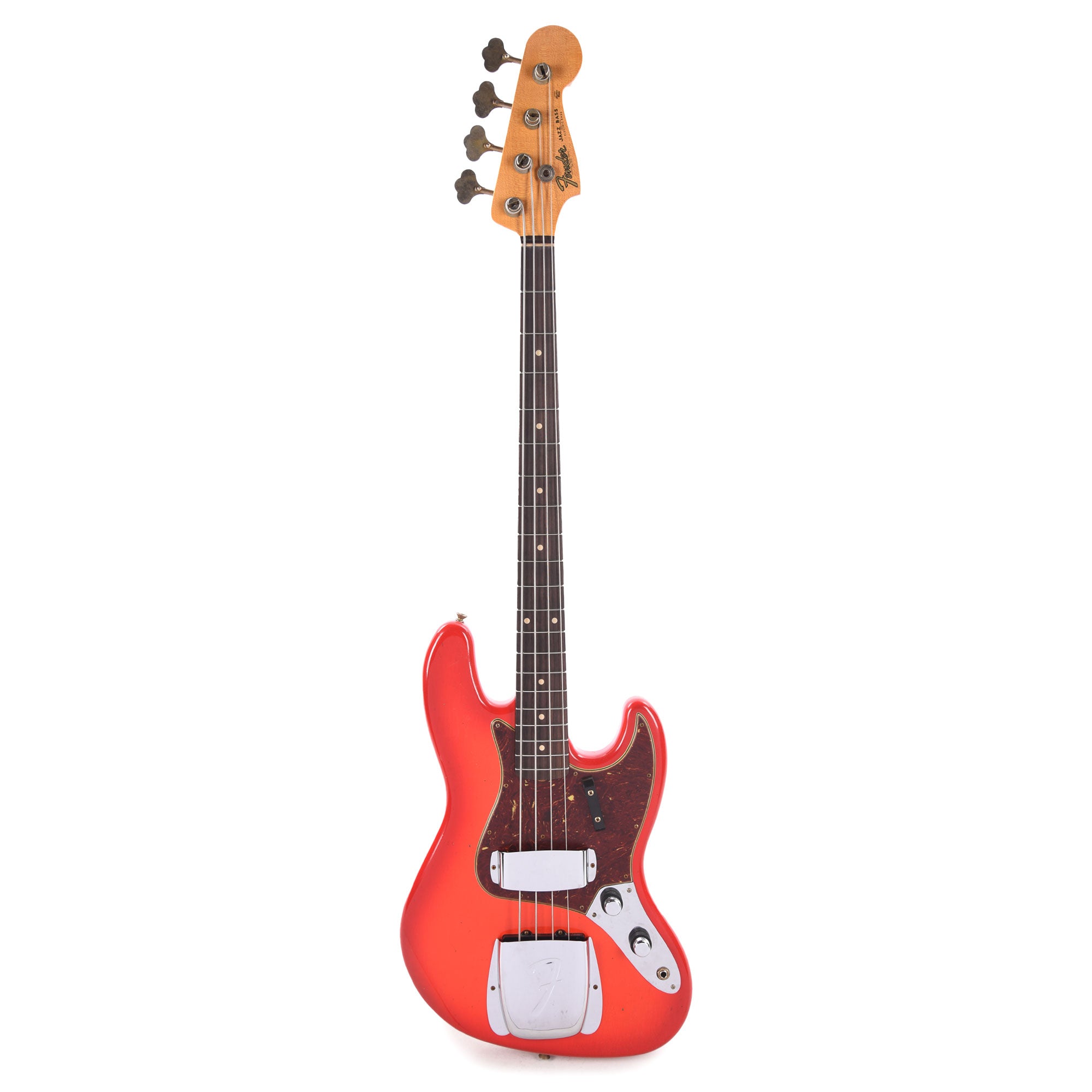 Fender Custom Shop 1960 Jazz Bass Journeyman Relic Cadmium Orange w/Candy Tangerine Burst Bass Guitars / 4-String