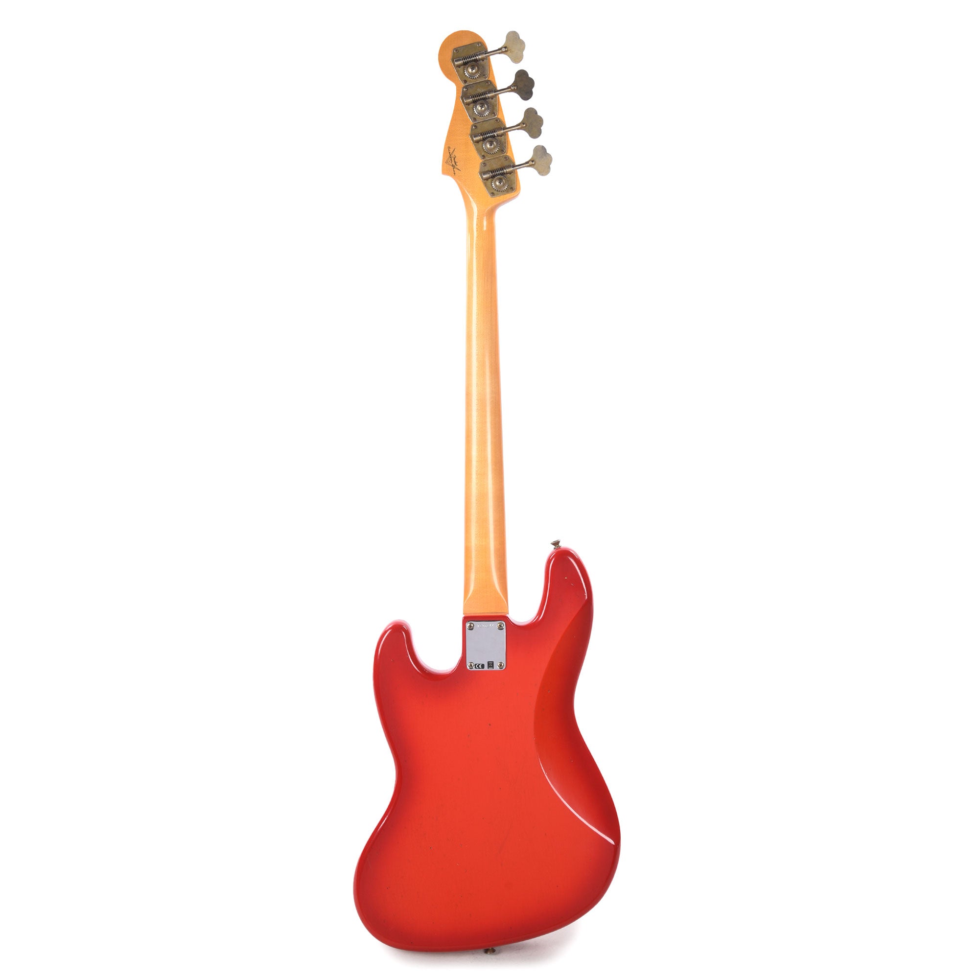 Fender Custom Shop 1960 Jazz Bass Journeyman Relic Cadmium Orange w/Candy Tangerine Burst Bass Guitars / 4-String