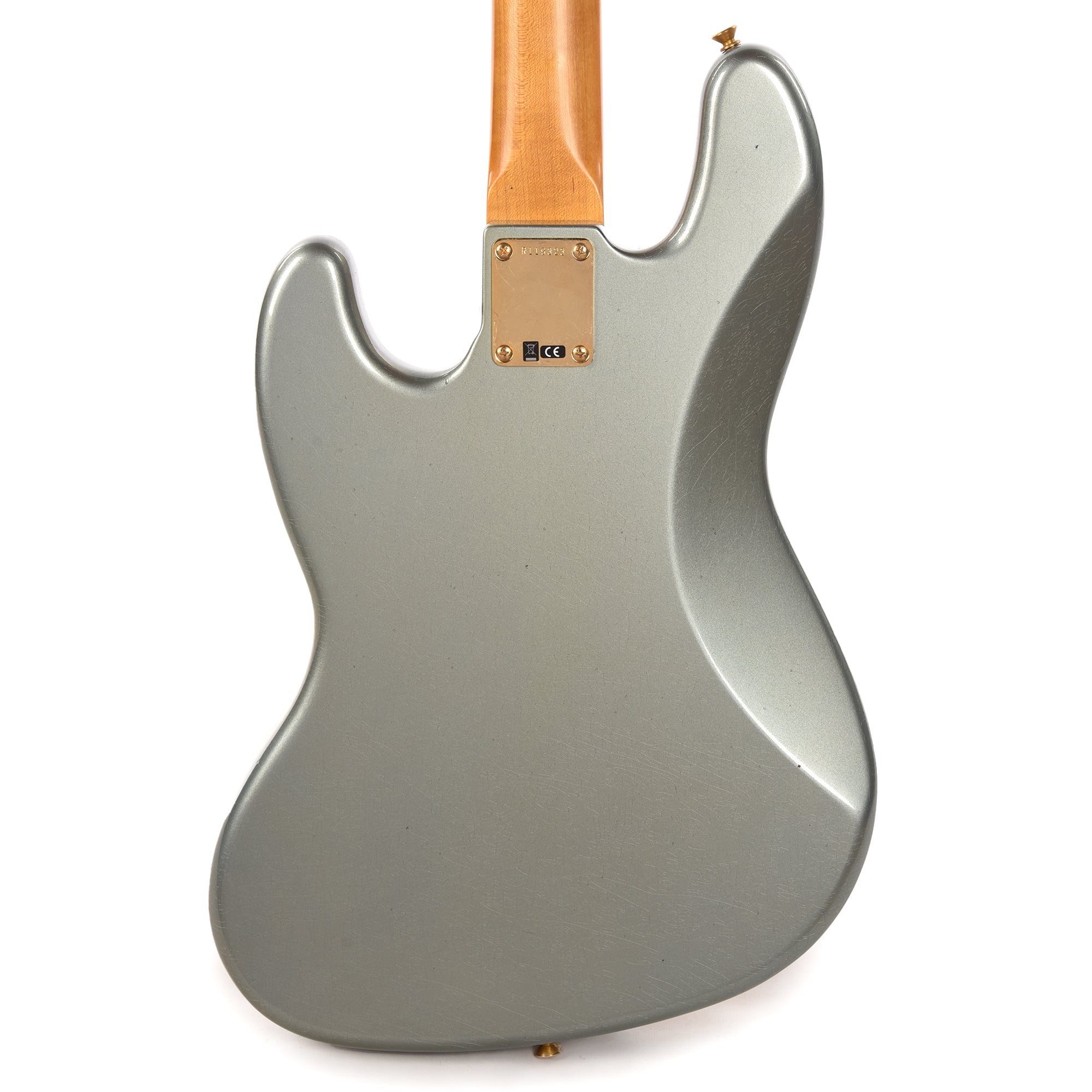 Fender Custom Shop 1960 Jazz Bass Journeyman Relic Super Aged Blue Ice Metallic w/Painted Headcap Bass Guitars / 4-String