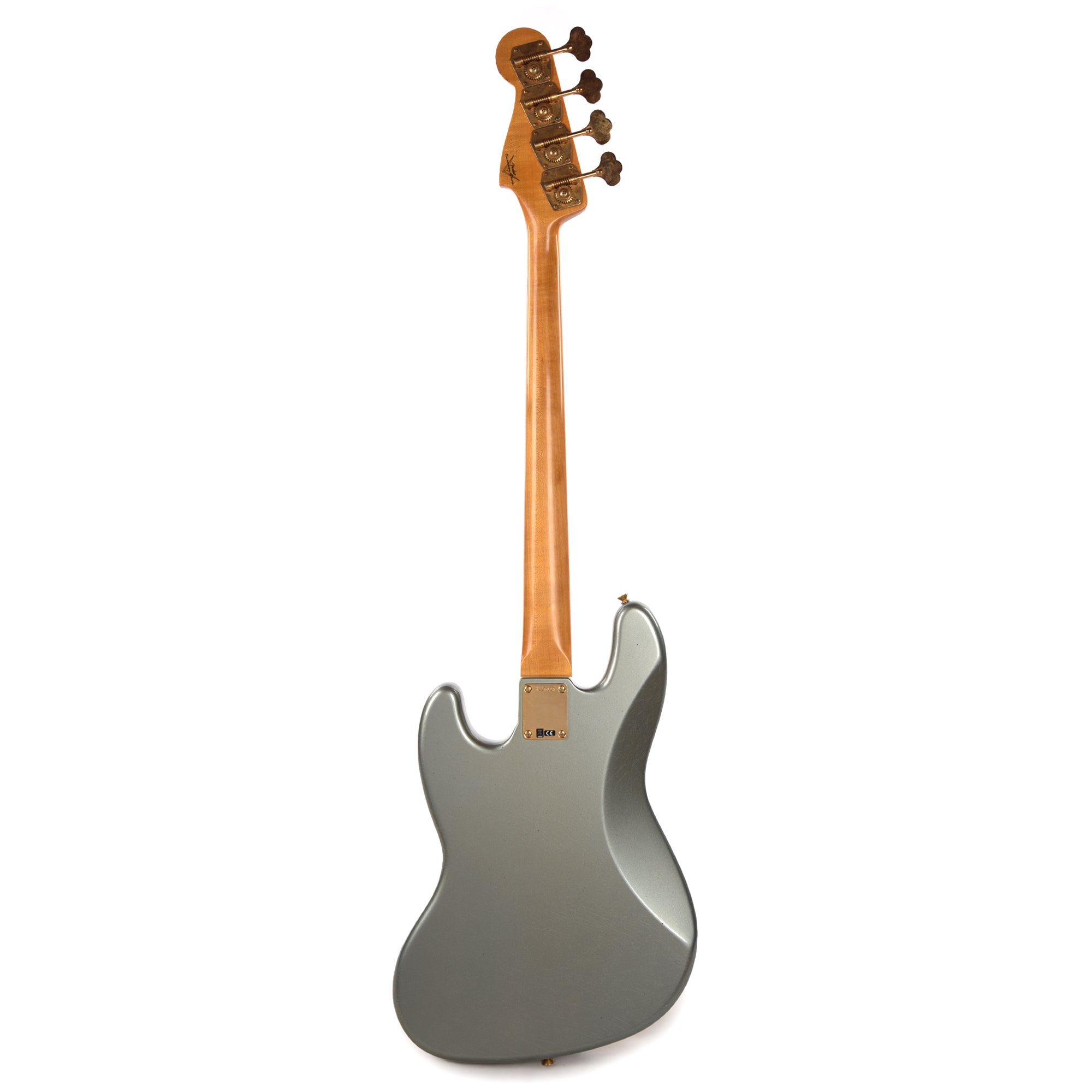 Fender Custom Shop 1960 Jazz Bass Journeyman Relic Super Aged Blue Ice Metallic w/Painted Headcap Bass Guitars / 4-String