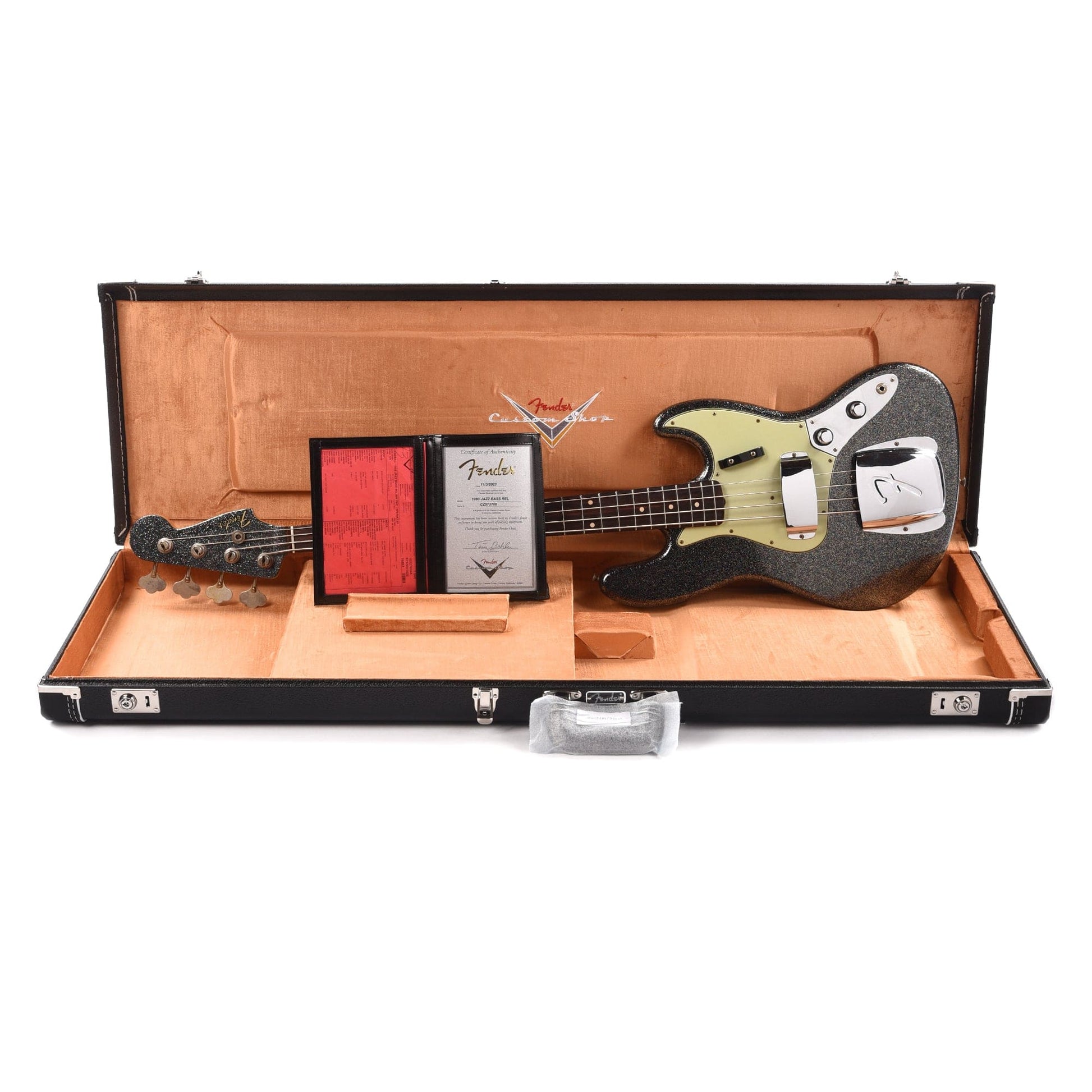 Fender Custom Shop 1960 Jazz Bass Journeyman Relic Waste Bucket Sparkle Bass Guitars / 4-String