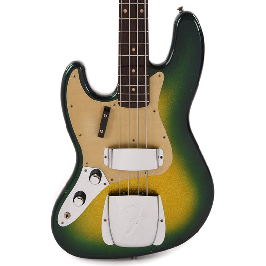 Fender Custom Shop 1960 Jazz Bass LEFTY Journeyman Relic Faded Surf Burst Sparkle Bass Guitars / 4-String