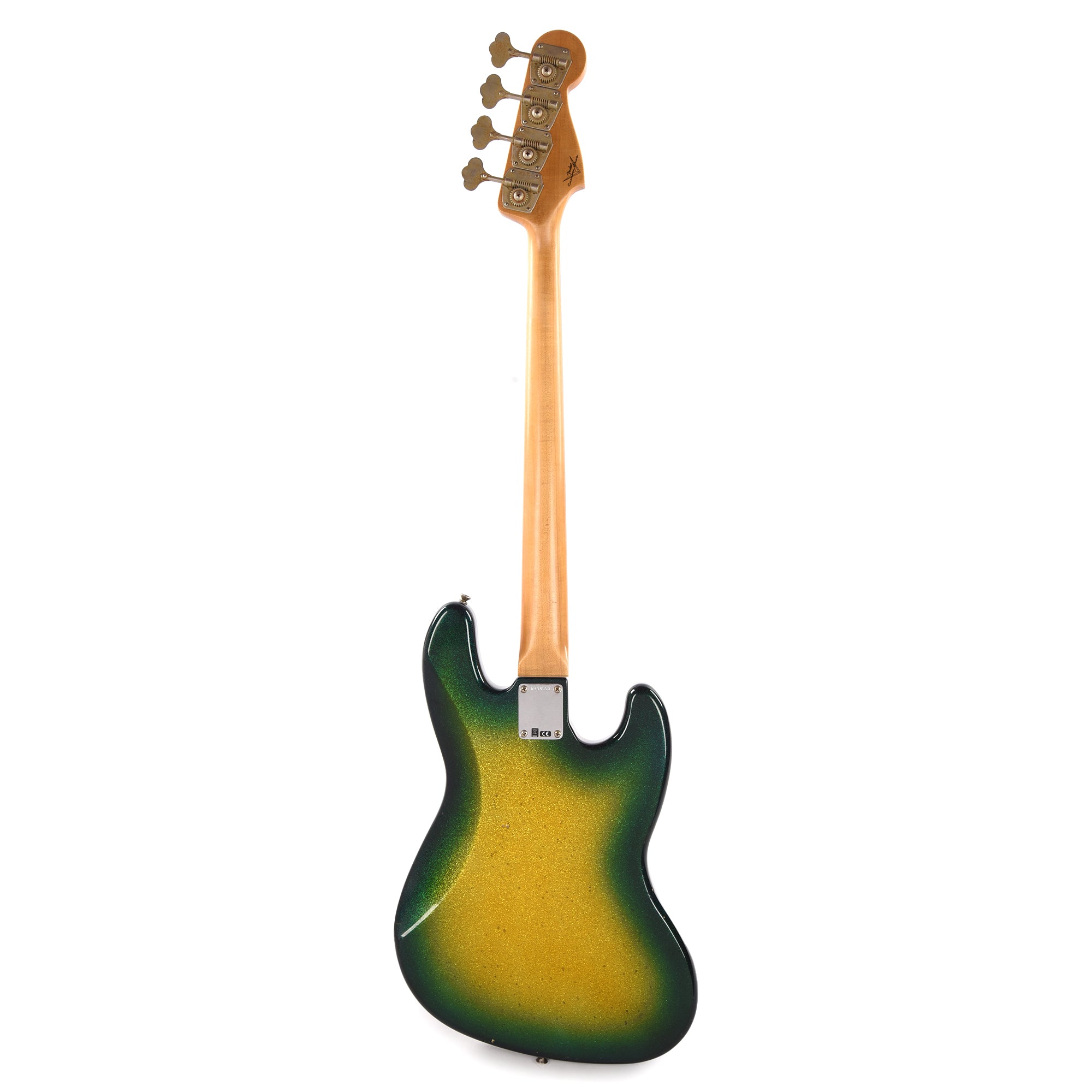 Fender Custom Shop 1960 Jazz Bass LEFTY Journeyman Relic Faded Surf Burst Sparkle Bass Guitars / 4-String