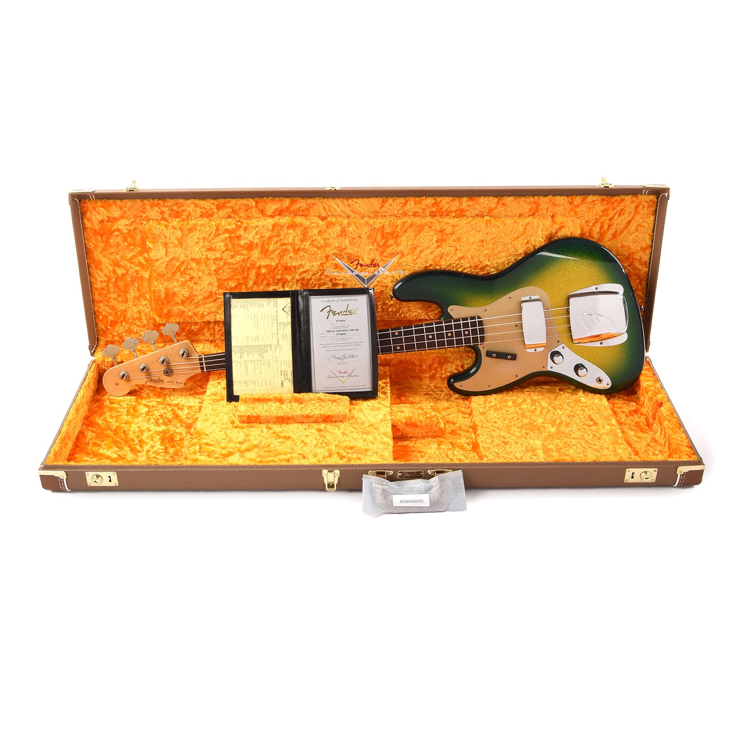 Fender Custom Shop 1960 Jazz Bass LEFTY Journeyman Relic Faded Surf Burst Sparkle Bass Guitars / 4-String