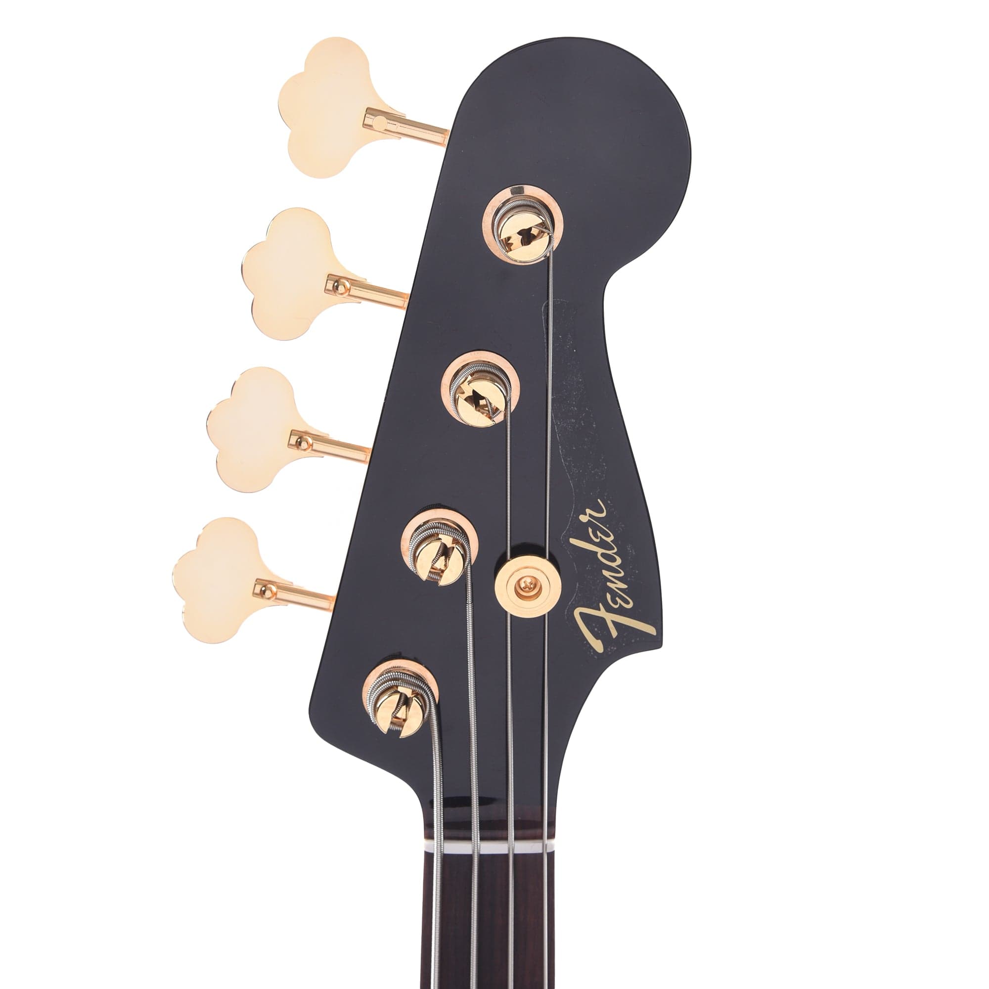 Fender Custom Shop 1960 Jazz Bass NOS Aged Black w/Painted Headcap, AAA Flame Maple Neck, & Gold Hardware Bass Guitars / 4-String