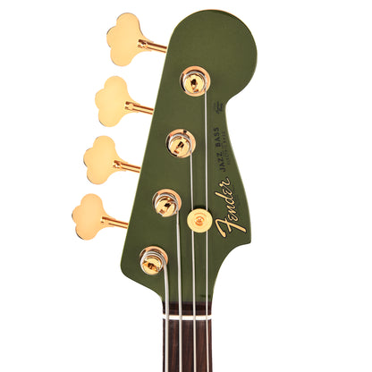 Fender Custom Shop 1960 Jazz Bass NOS Cadillac Green w/Painted Headcap, AAA Flame Maple Neck, & Gold Hardware Bass Guitars / 4-String