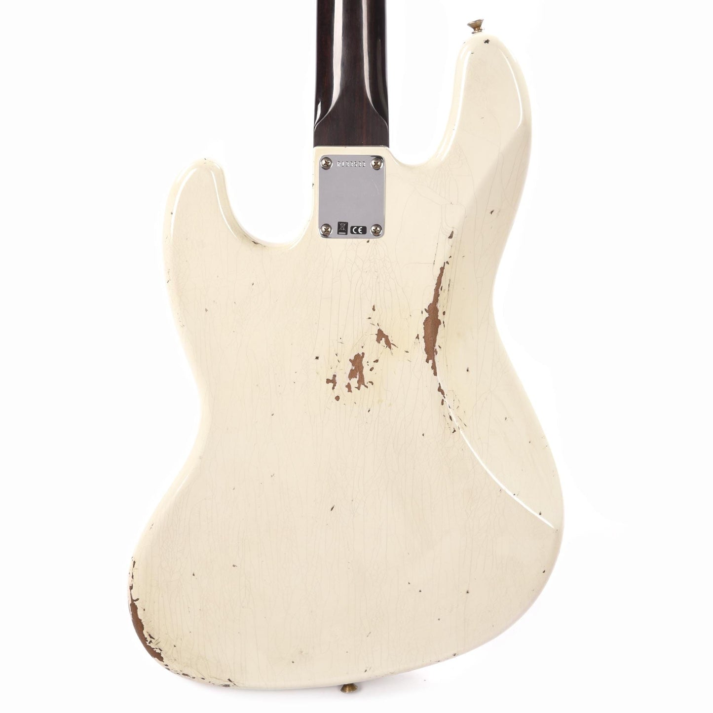 Fender Custom Shop 1960 Jazz Bass Relic Aged Olympic White w/Rosewood Neck Bass Guitars / 4-String