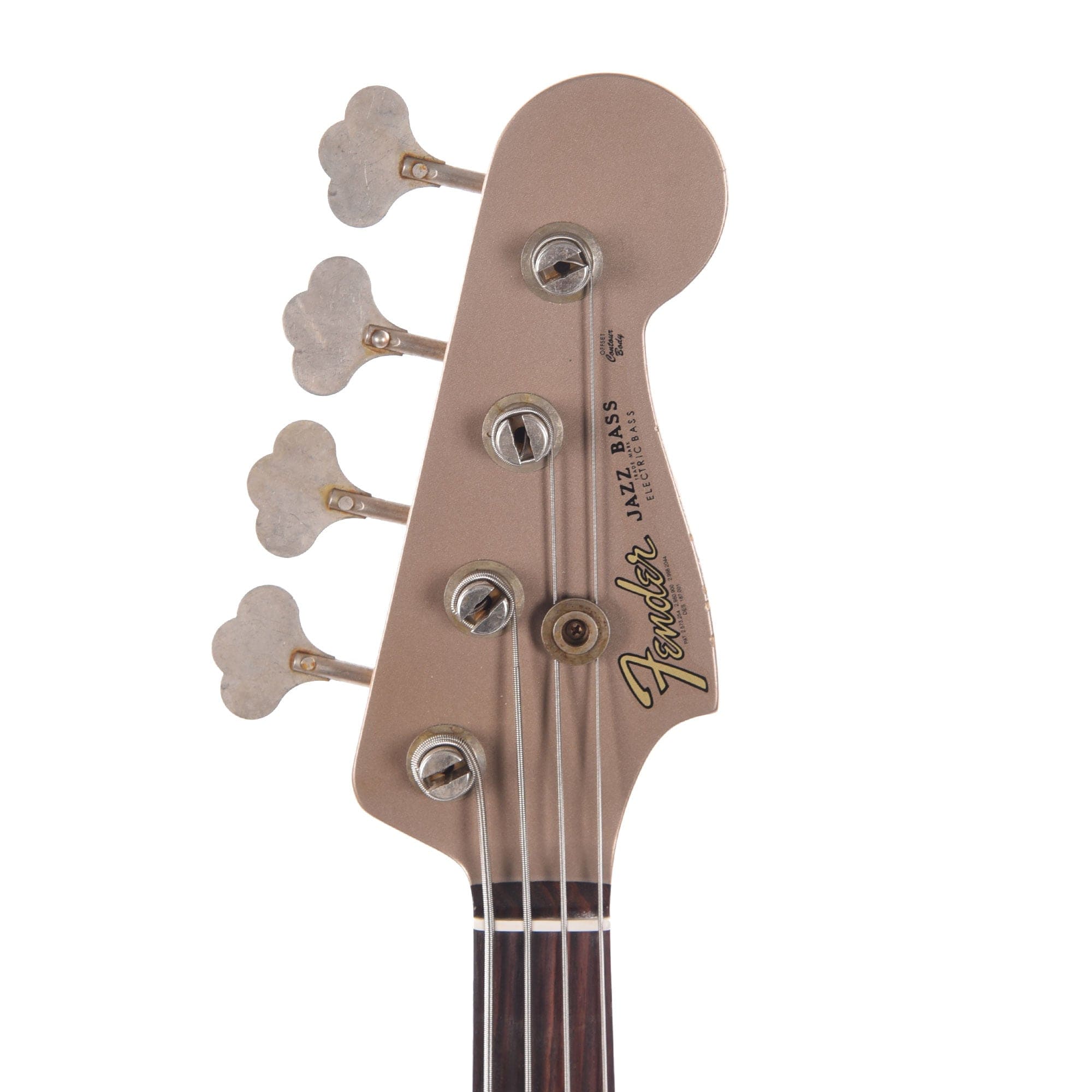 Fender Custom Shop 1960 Jazz Bass Relic Shoreline Gold w/Painted Headcap Bass Guitars / 4-String