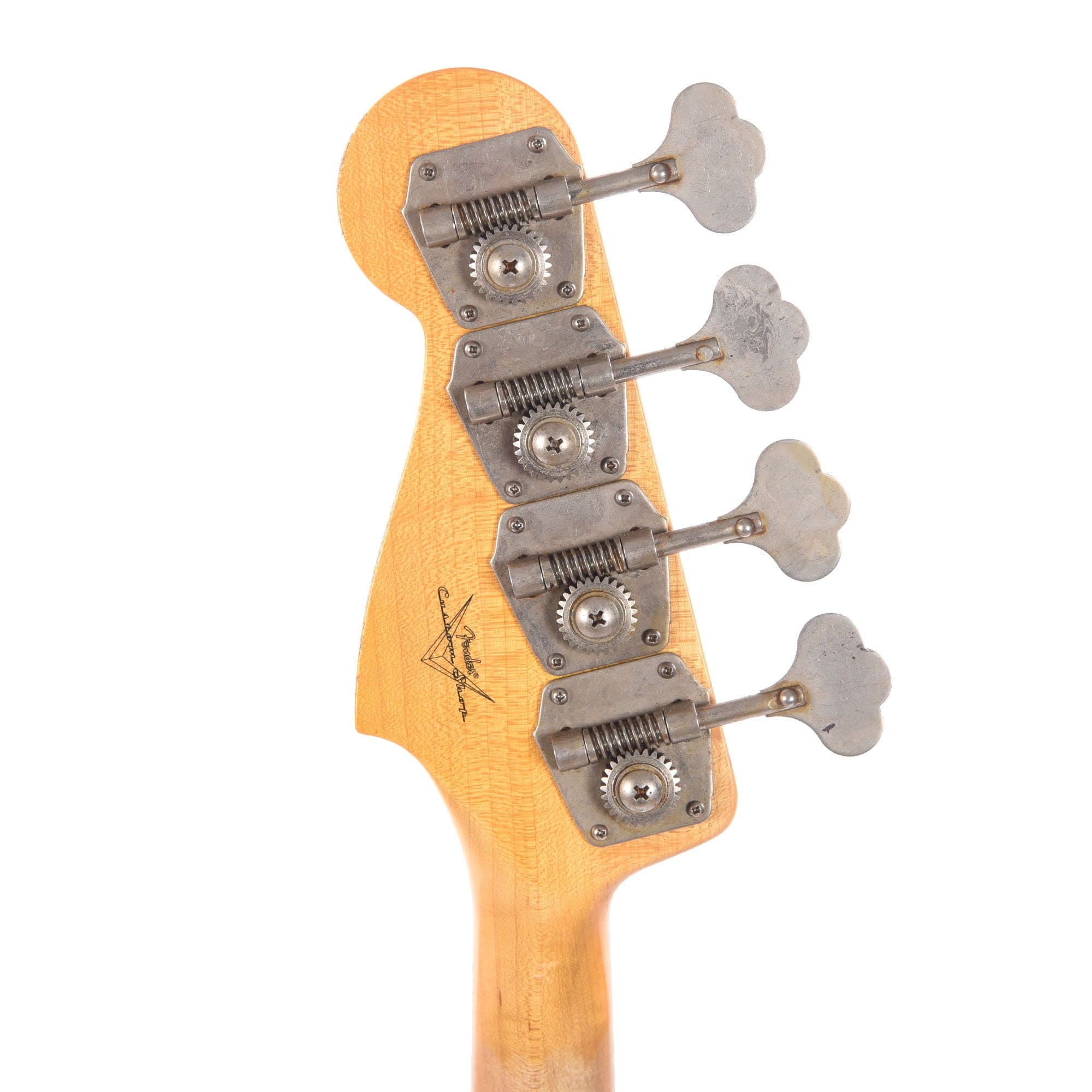 Fender Custom Shop 1960 Jazz Bass Relic Shoreline Gold w/Painted Headcap Bass Guitars / 4-String