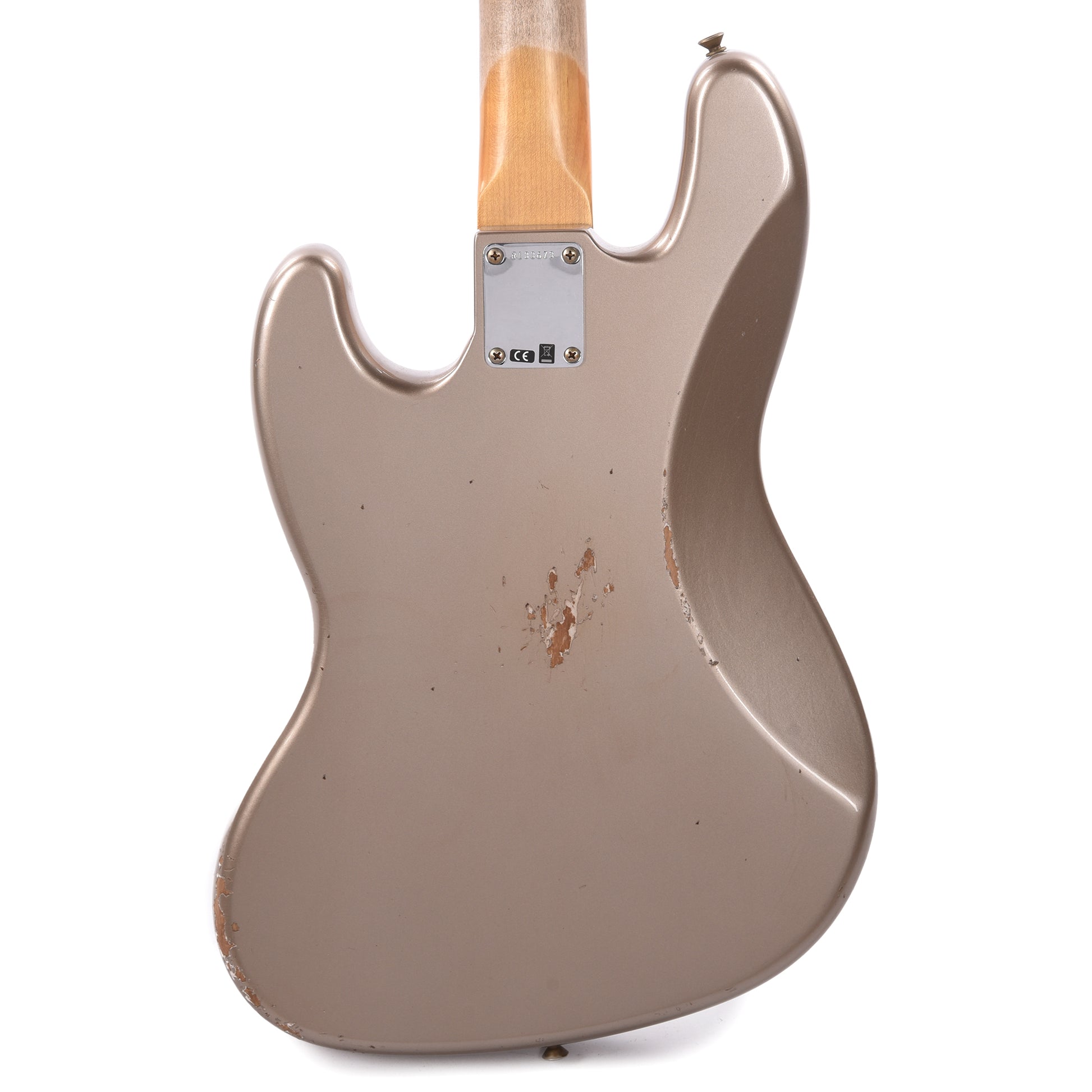 Fender Custom Shop 1960 Jazz Bass Relic Shoreline Gold w/Painted Headcap Bass Guitars / 4-String