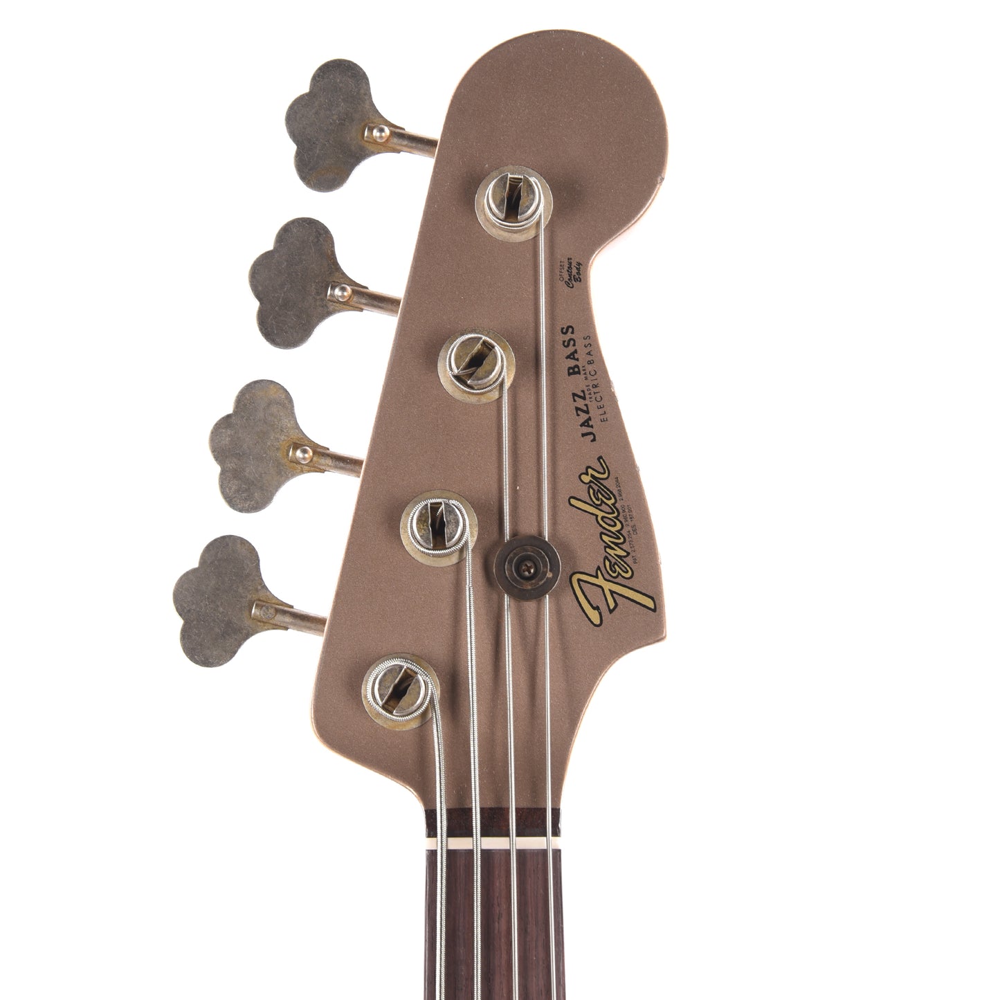 Fender Custom Shop 1960 Jazz Bass Relic Shoreline Gold w/Painted Headcap Bass Guitars / 4-String