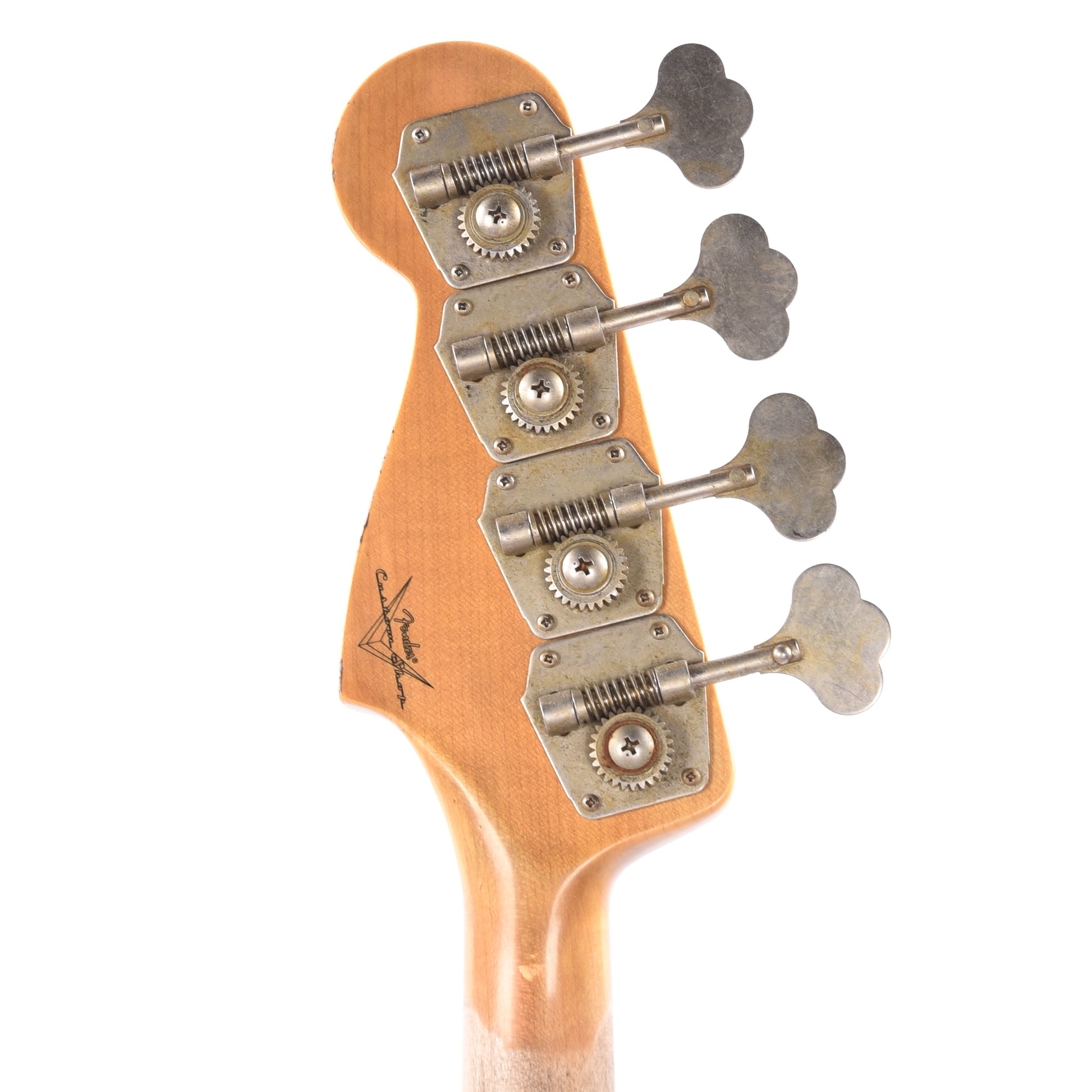 Fender Custom Shop 1960 Jazz Bass Relic Shoreline Gold w/Painted Headcap Bass Guitars / 4-String