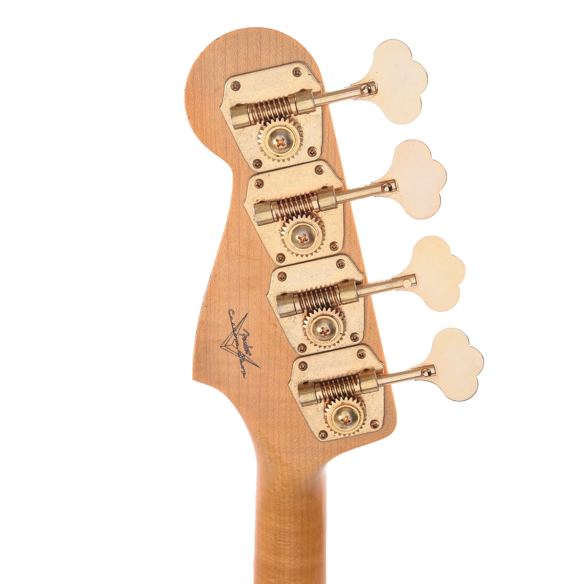 Fender Custom Shop 1960 Jazz Bass Relic Super Faded/Aged Tahitian Coral w/Painted Headcap & Gold Hardware Bass Guitars / 4-String