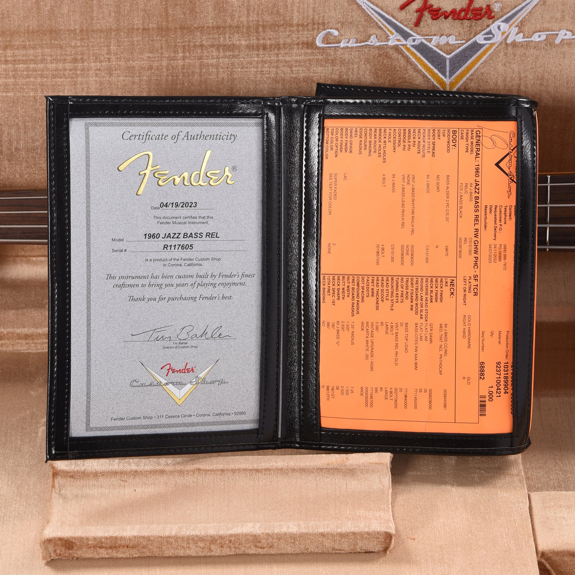 Fender Custom Shop 1960 Jazz Bass Relic Super Faded/Aged Tahitian Coral w/Painted Headcap & Gold Hardware Bass Guitars / 4-String