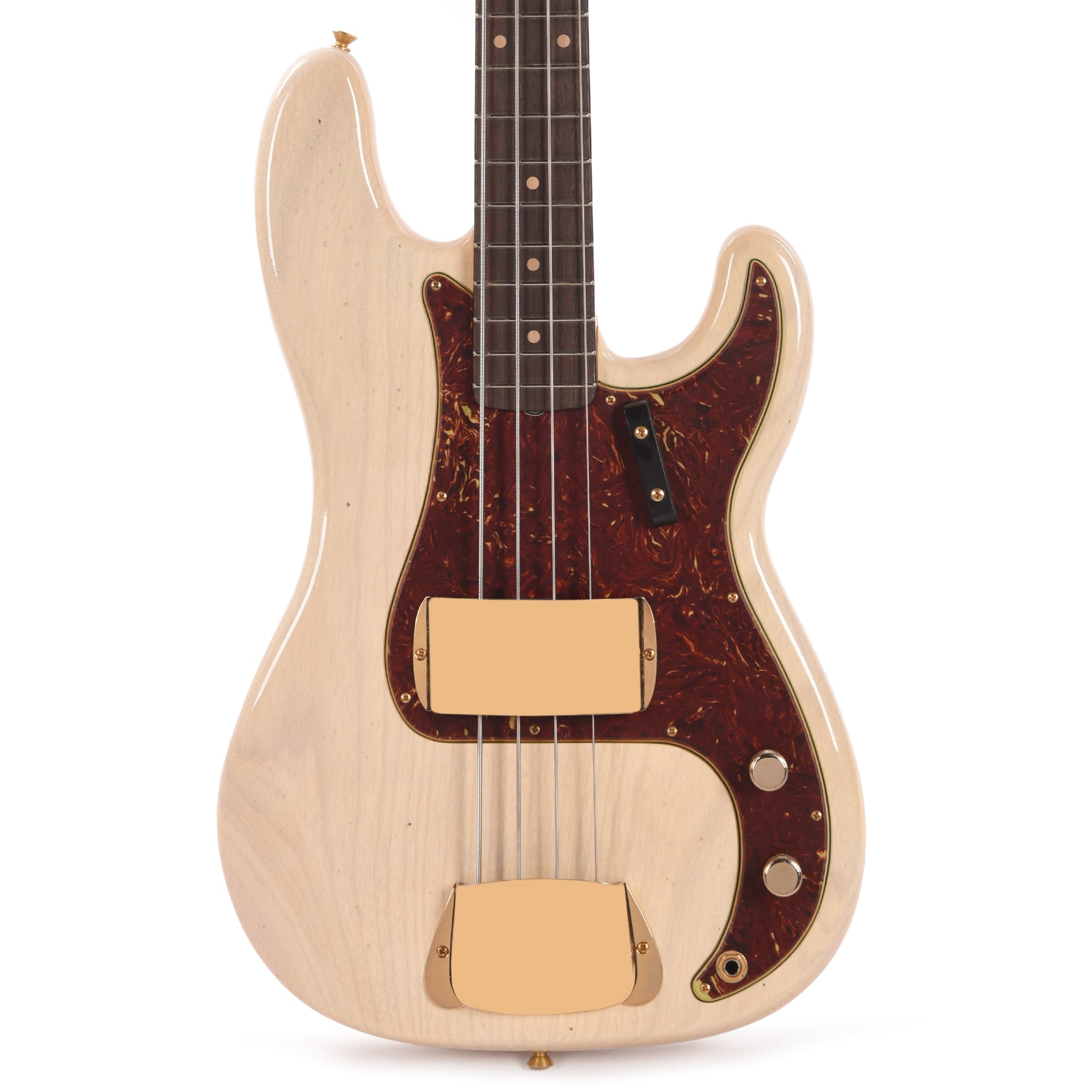 Fender Custom Shop 1960 Precision Bass Ash Journeyman Relic Super Dirty/Super Aged White Blonde Bass Guitars / 4-String