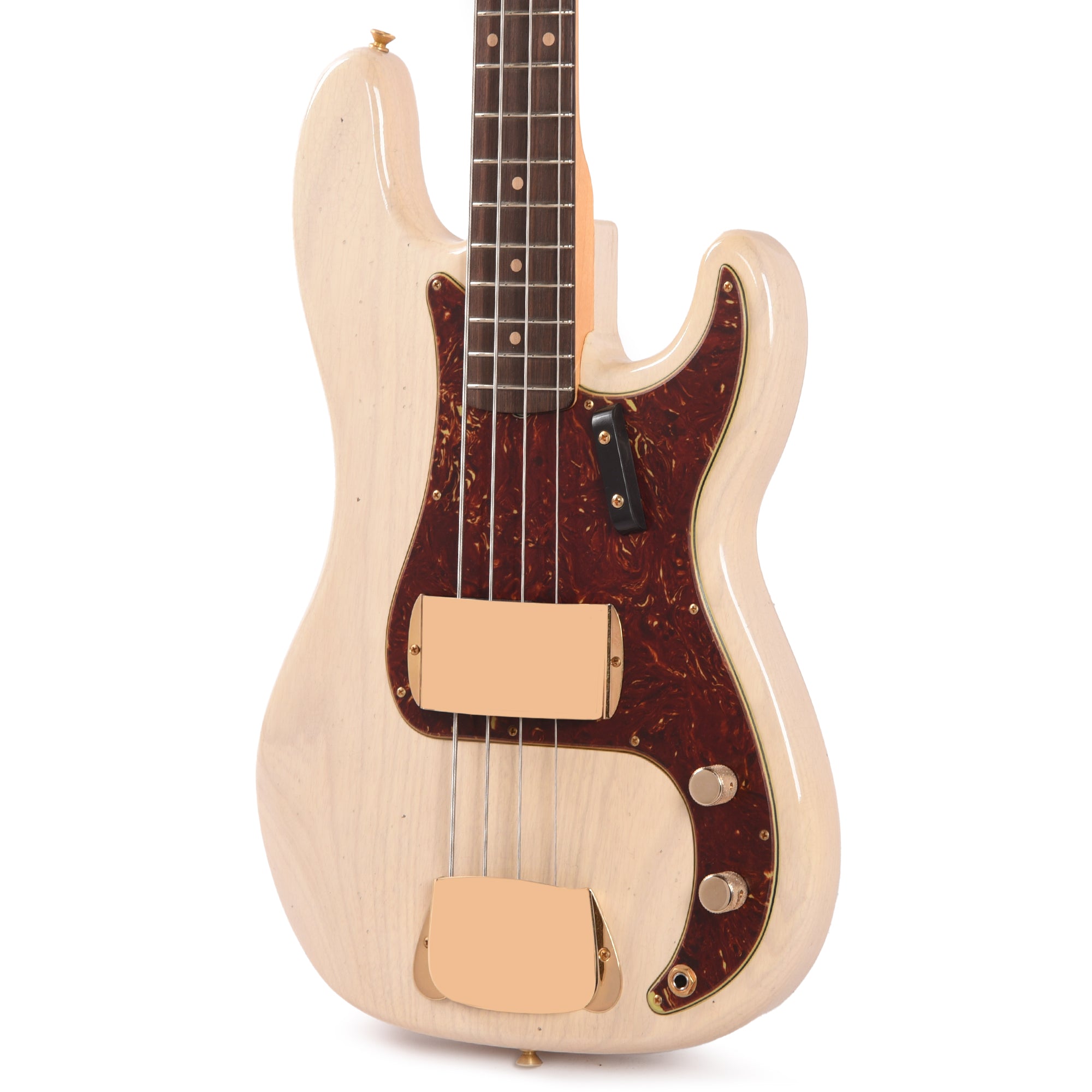 Fender Custom Shop 1960 Precision Bass Ash Journeyman Relic Super Dirty/Super Aged White Blonde Bass Guitars / 4-String