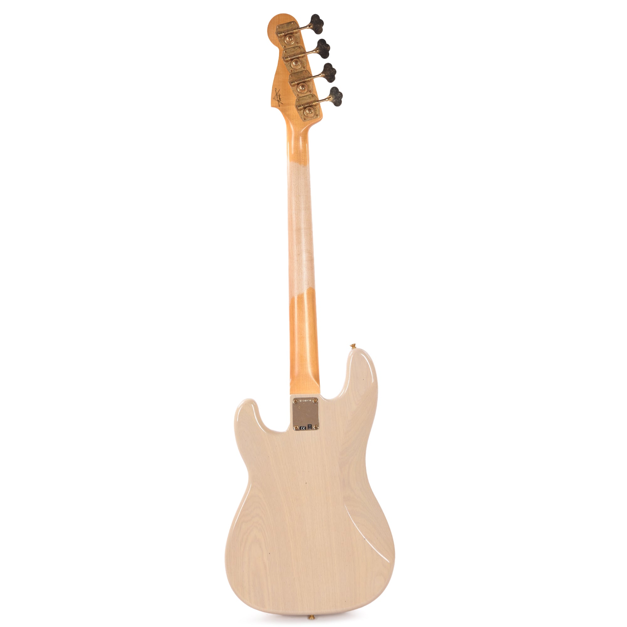 Fender Custom Shop 1960 Precision Bass Ash Journeyman Relic Super Dirty/Super Aged White Blonde Bass Guitars / 4-String