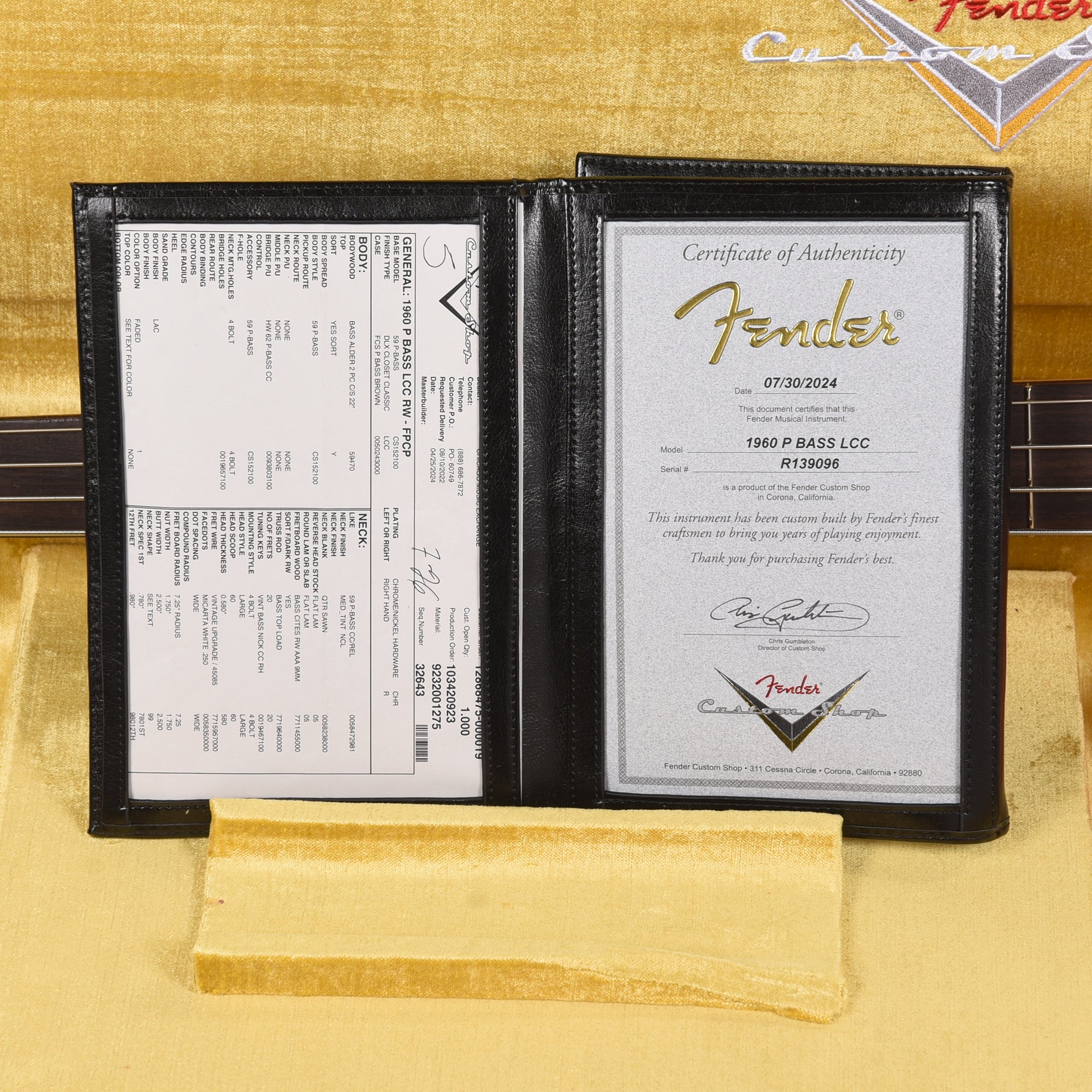 Fender Custom Shop 1960 Precision Bass Deluxe Closet Classic Faded Pacific Peach Bass Guitars / 4-String
