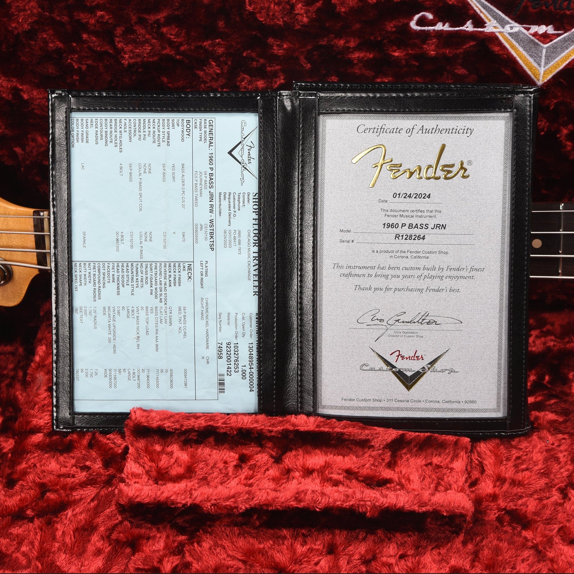 Fender Custom Shop 1960 Precision Bass Journeyman Relic Waste Bucket Sparkle Bass Guitars / 4-String