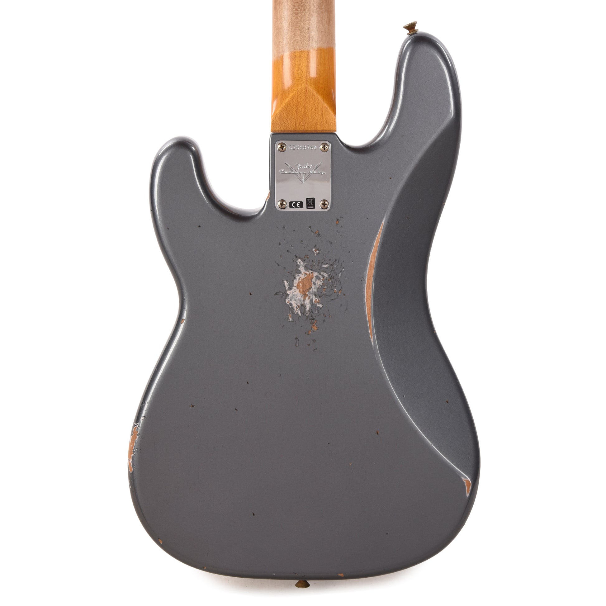 Fender Custom Shop 1960 Precision Bass Relic Super Faded Aged Charcoal Frost Metallic Bass Guitars / 4-String
