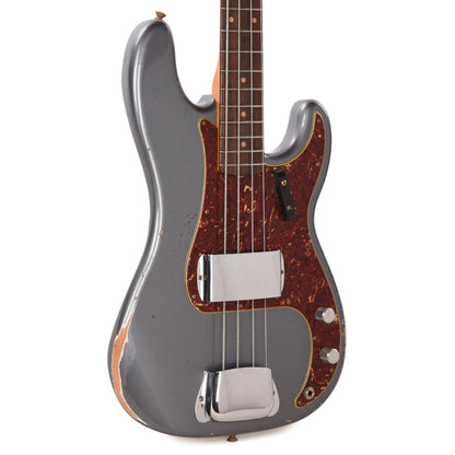 Fender Custom Shop 1960 Precision Bass Relic Super Faded Aged Charcoal Frost Metallic Bass Guitars / 4-String