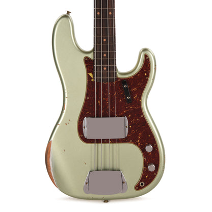 Fender Custom Shop 1960 Precision Bass Relic Super Faded Aged Sage Green Metallic Bass Guitars / 4-String